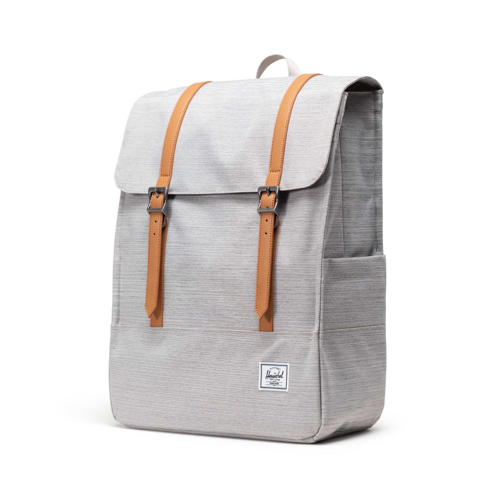Kırçıllı Açık Gri Herschel Survey Su İtici Kumaş Sırt Çantası, 16" Laptop Uyumlu, 20 L