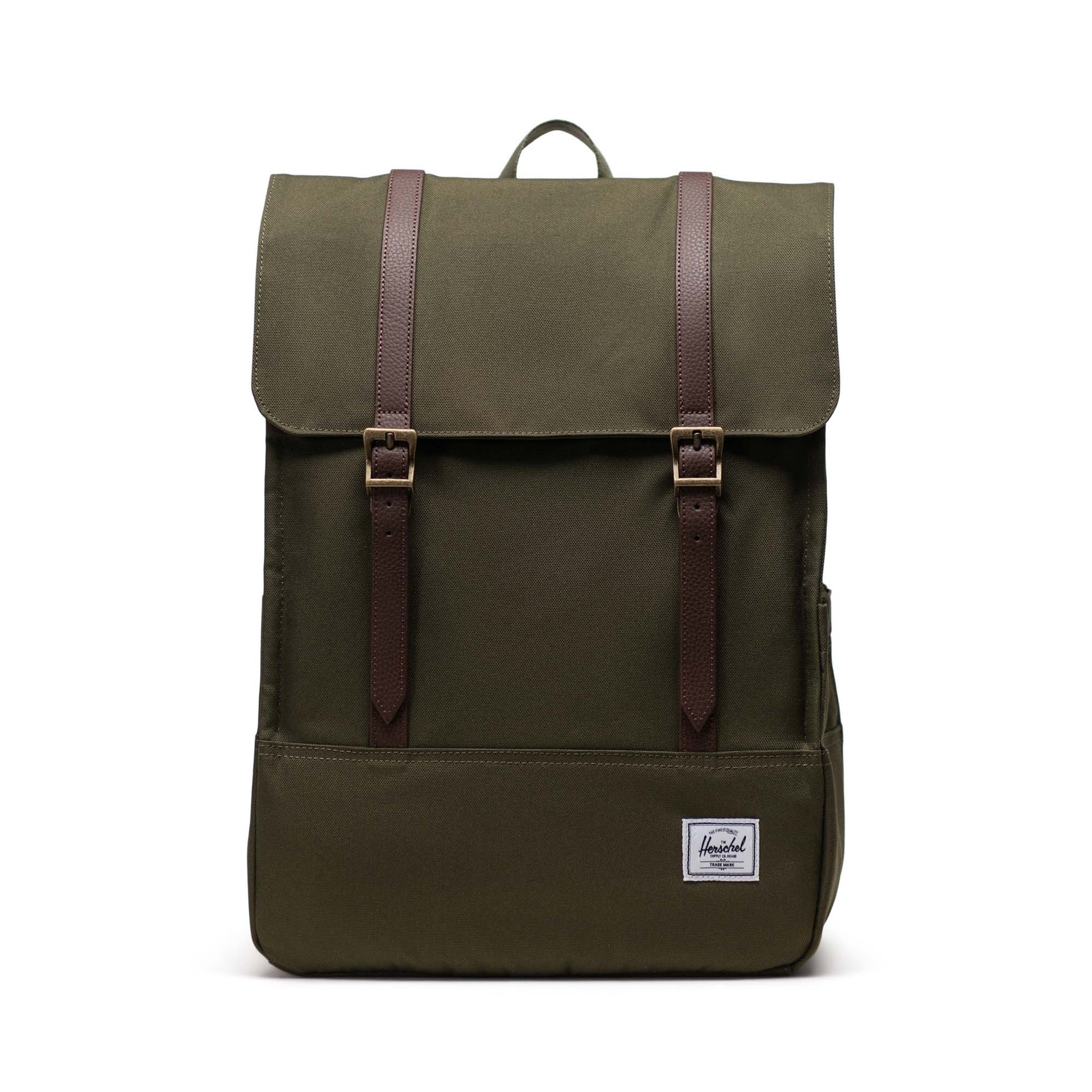 Haki Herschel Survey Su İtici Kumaş Sırt Çantası, 16" Laptop Uyumlu, 20 L