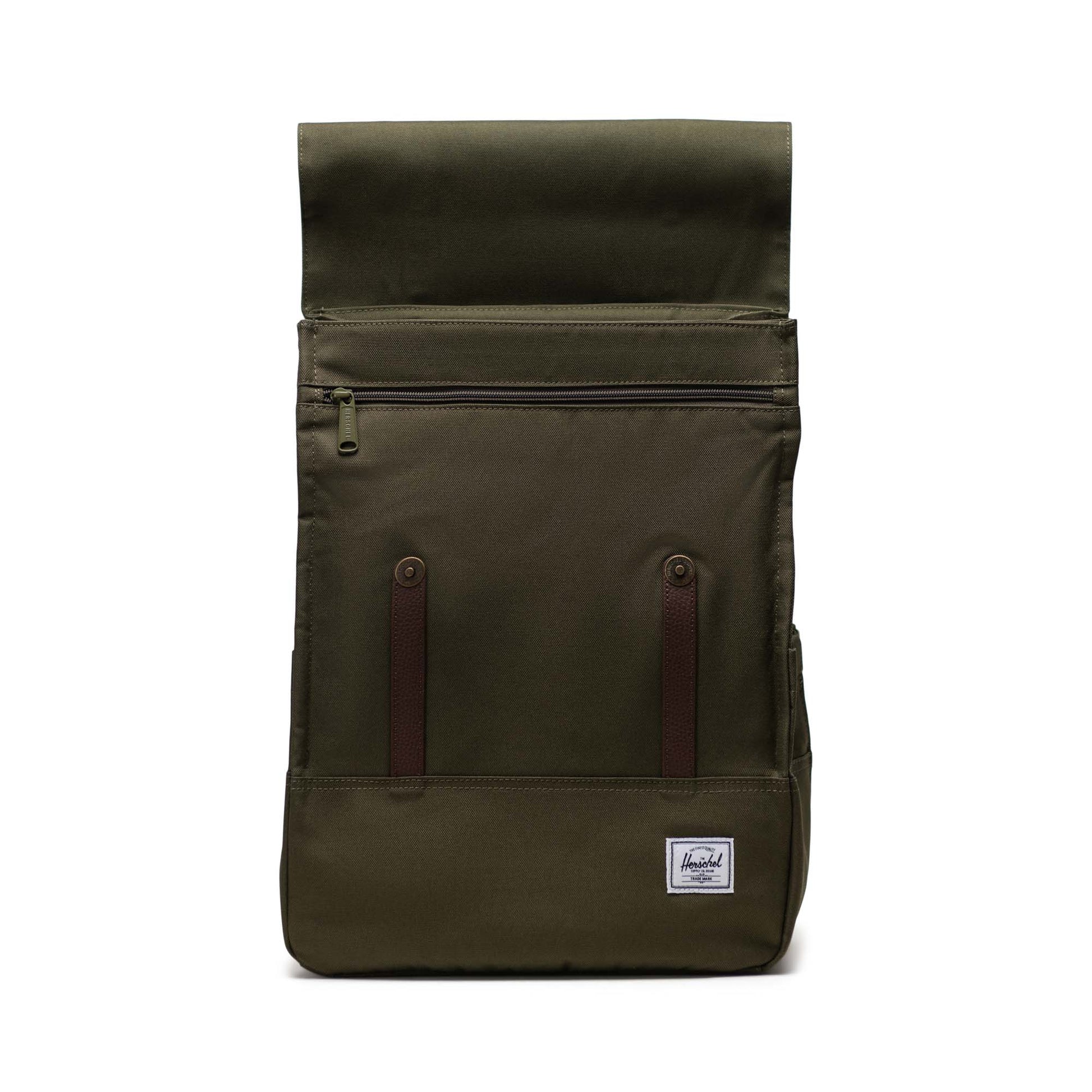 Haki Herschel Survey Su İtici Kumaş Sırt Çantası, 16" Laptop Uyumlu, 20 L