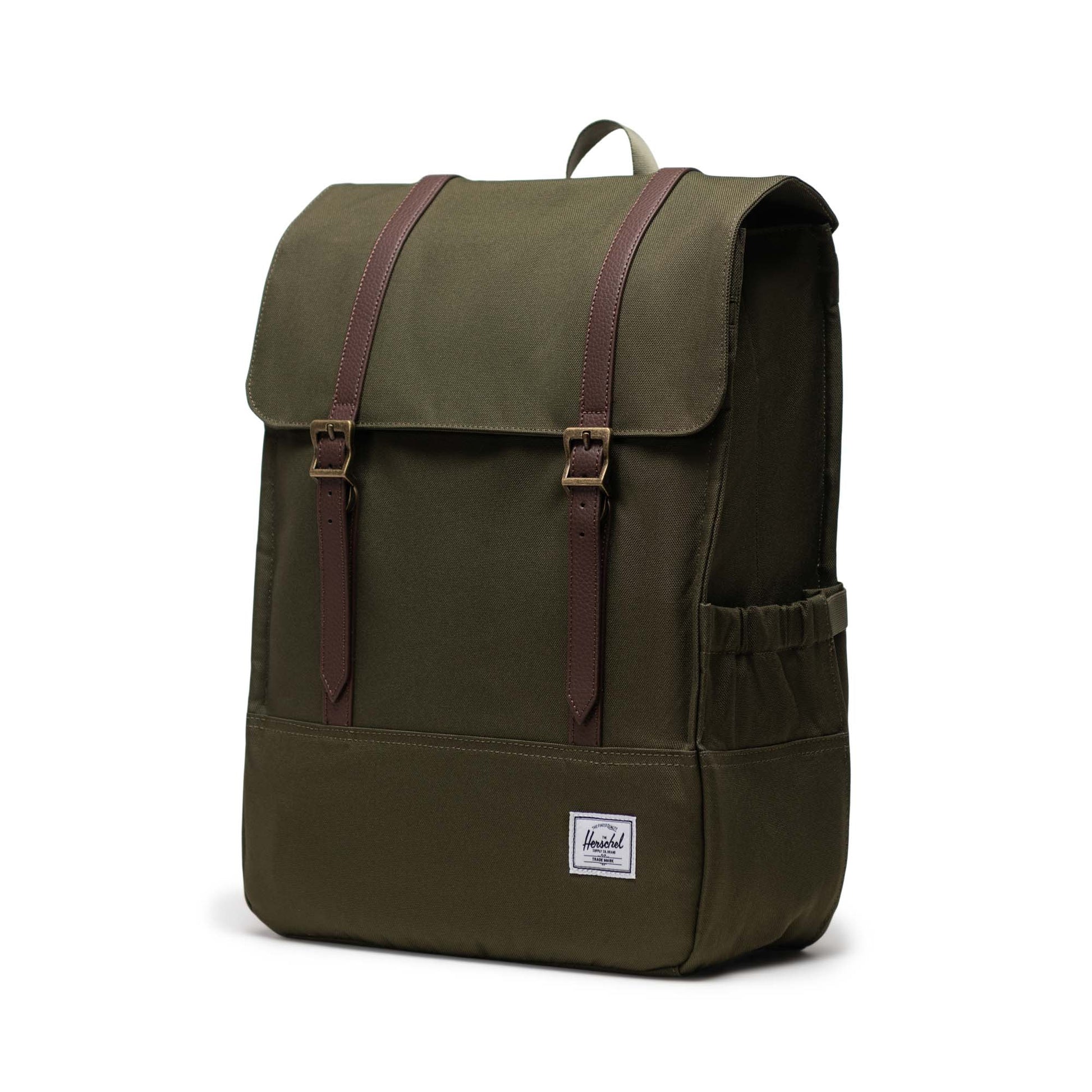 Haki Herschel Survey Su İtici Kumaş Sırt Çantası, 16" Laptop Uyumlu, 20 L