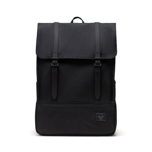 Siyah Tonal Herschel Survey Su İtici Kumaş Sırt Çantası, 16" Laptop Uyumlu, 20 L