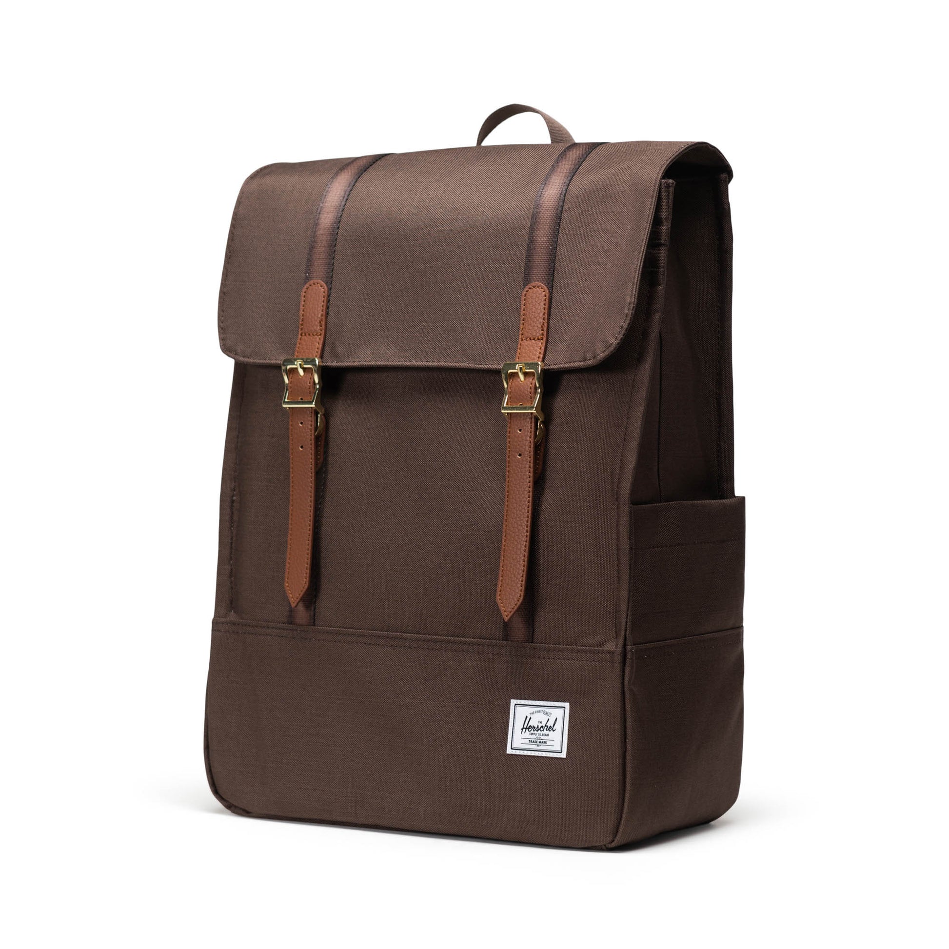Dokulu Çikolata Kahvesi Herschel Survey Su İtici Kumaş Sırt Çantası, 16" Laptop Uyumlu, 20 L
