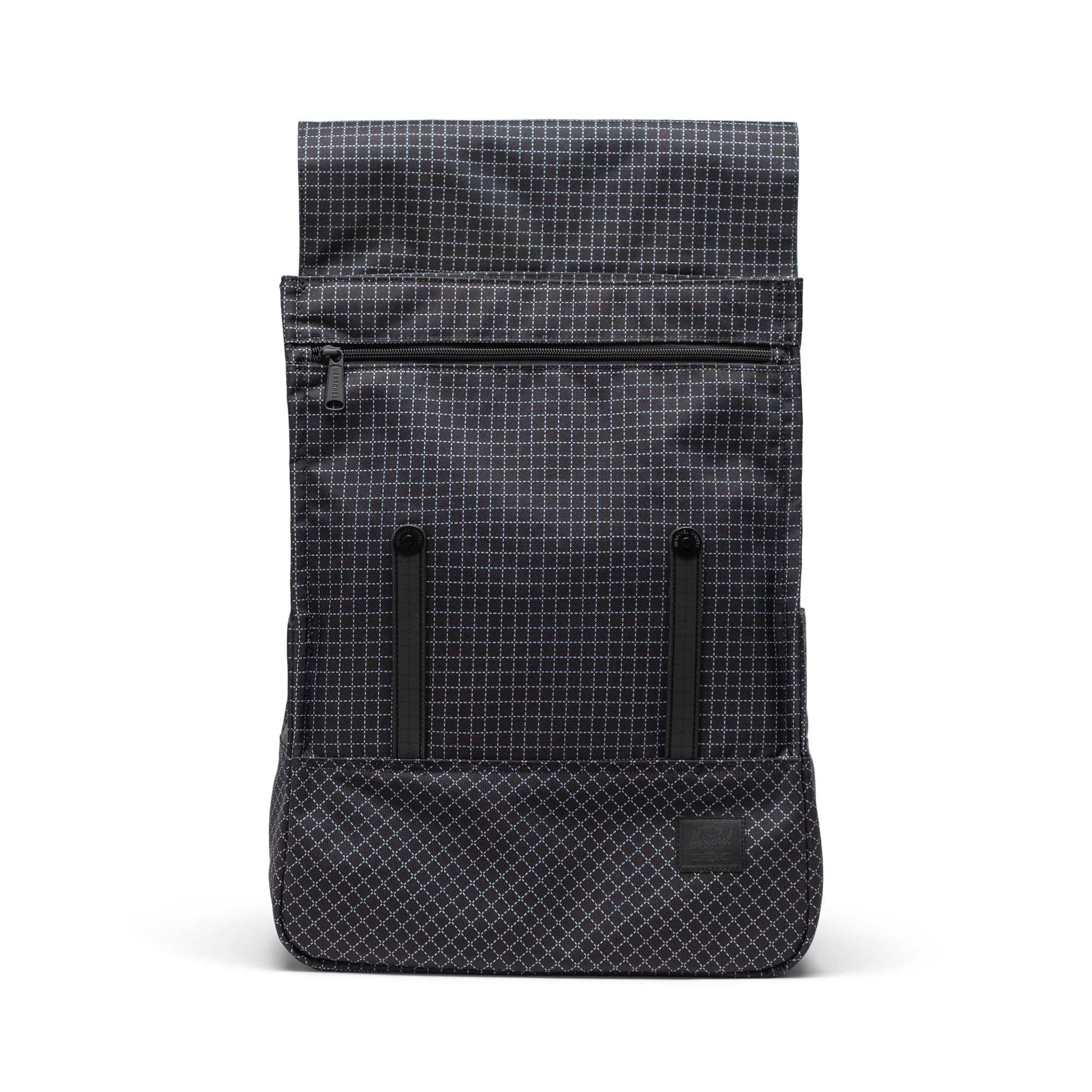 Grid Siyah Herschel Survey Su İtici Kumaş Sırt Çantası, 16" Laptop Uyumlu, 20 L