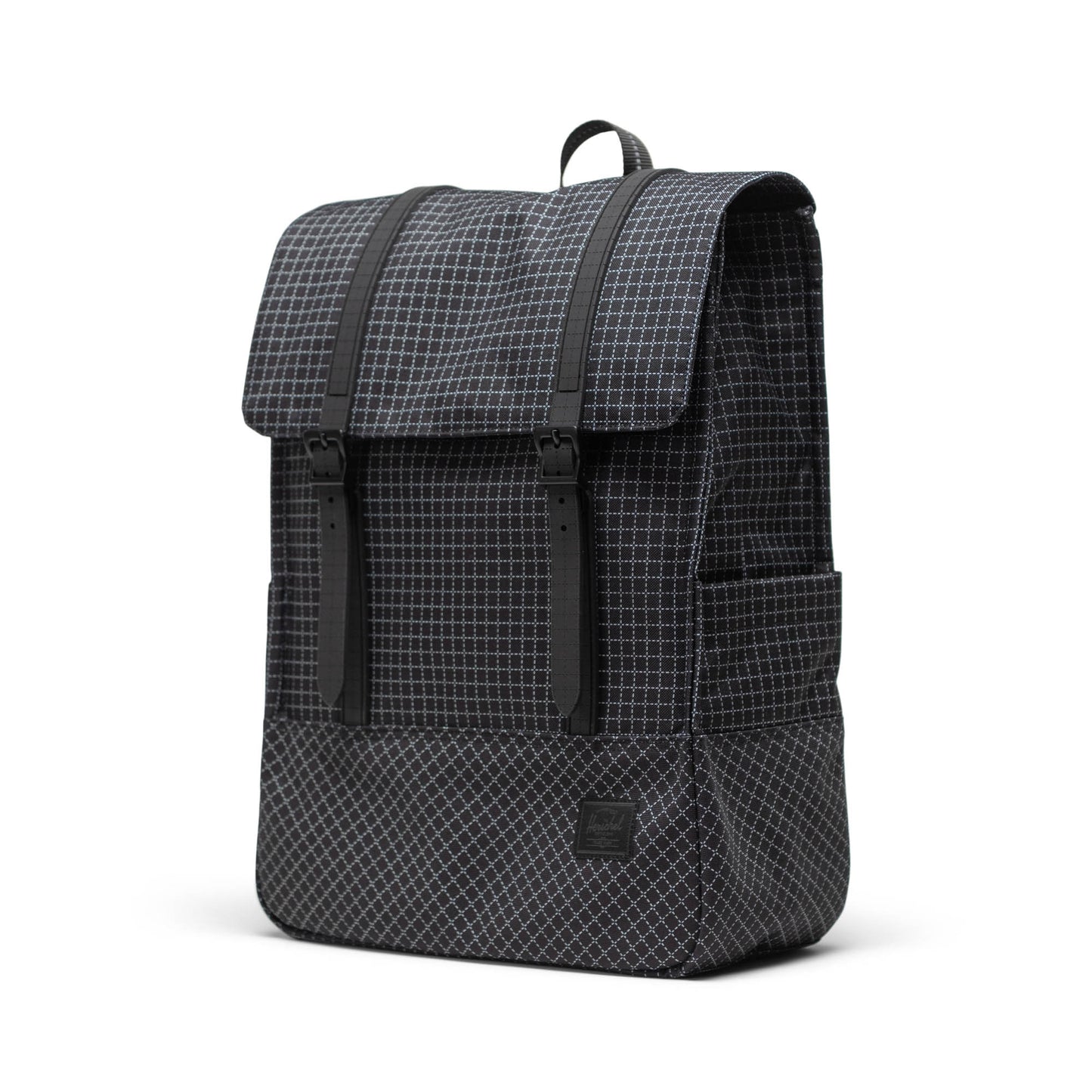 Grid Siyah Herschel Survey Su İtici Kumaş Sırt Çantası, 16" Laptop Uyumlu, 20 L