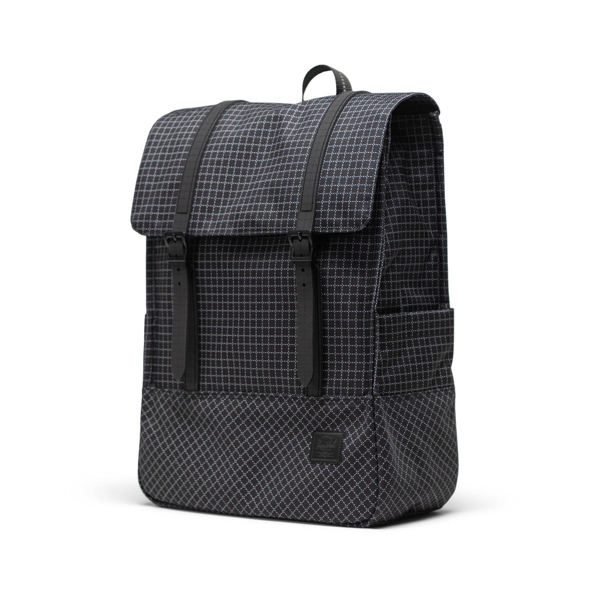 Grid Siyah Herschel Survey Su İtici Kumaş Sırt Çantası, 16" Laptop Uyumlu, 20 L