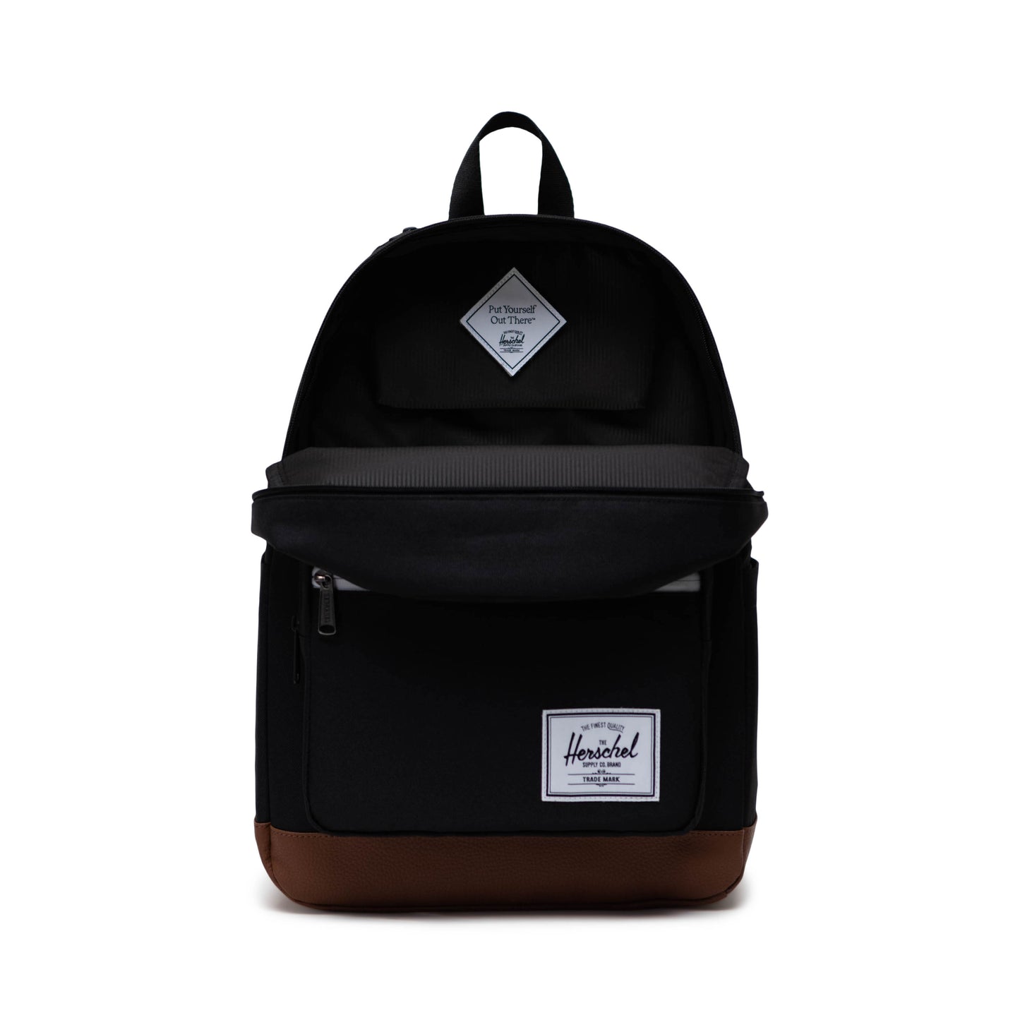 Siyah-Taba Herschel Pop Quiz Su İtici Kumaş Sırt Çantası, 16" Laptop Uyumlu, 25 L