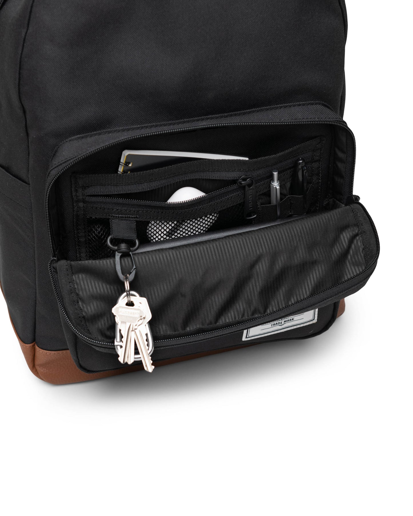 Siyah-Taba Herschel Pop Quiz Su İtici Kumaş Sırt Çantası, 16" Laptop Uyumlu, 25 L