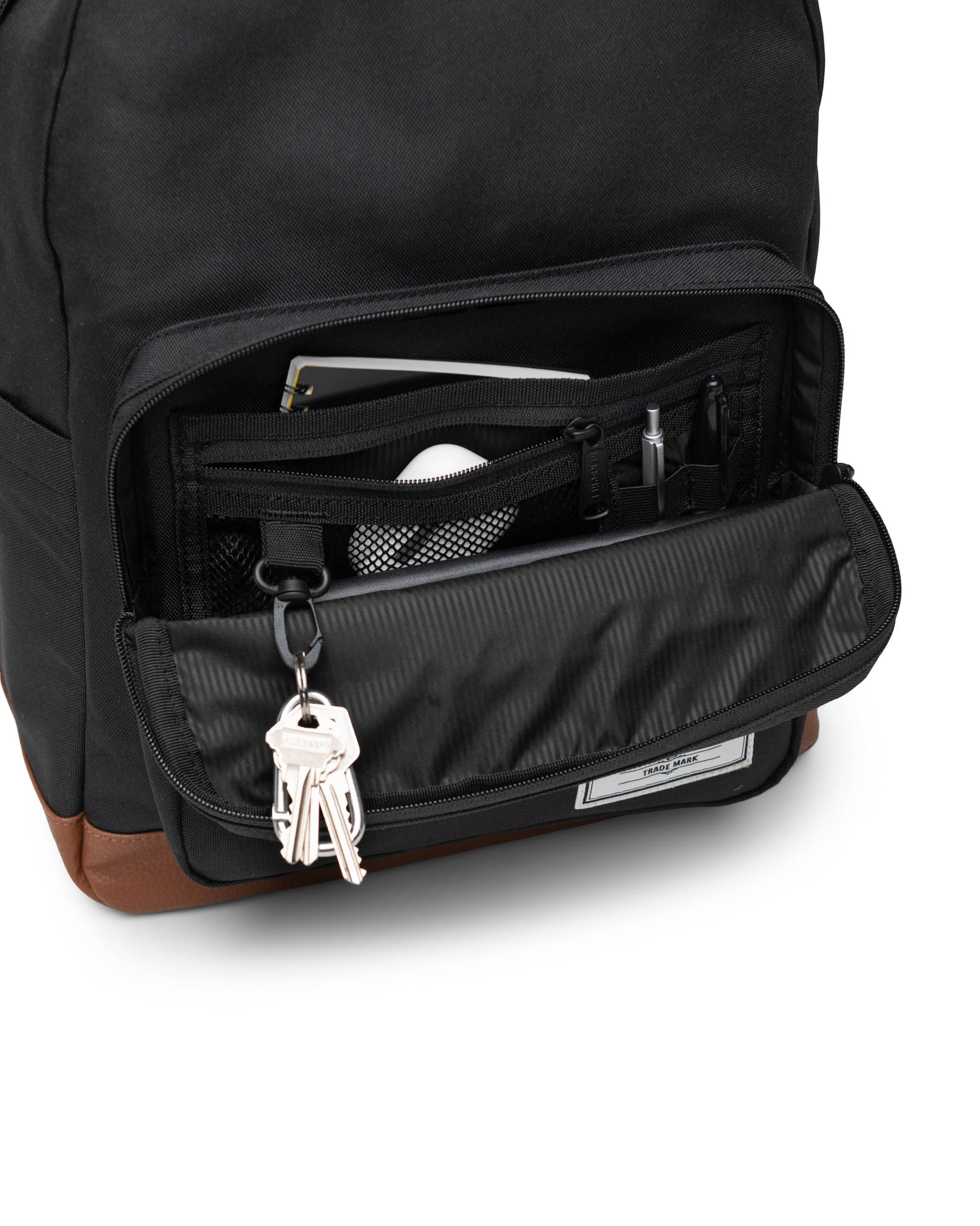 Siyah-Taba Herschel Pop Quiz Su İtici Kumaş Sırt Çantası, 16" Laptop Uyumlu, 25 L