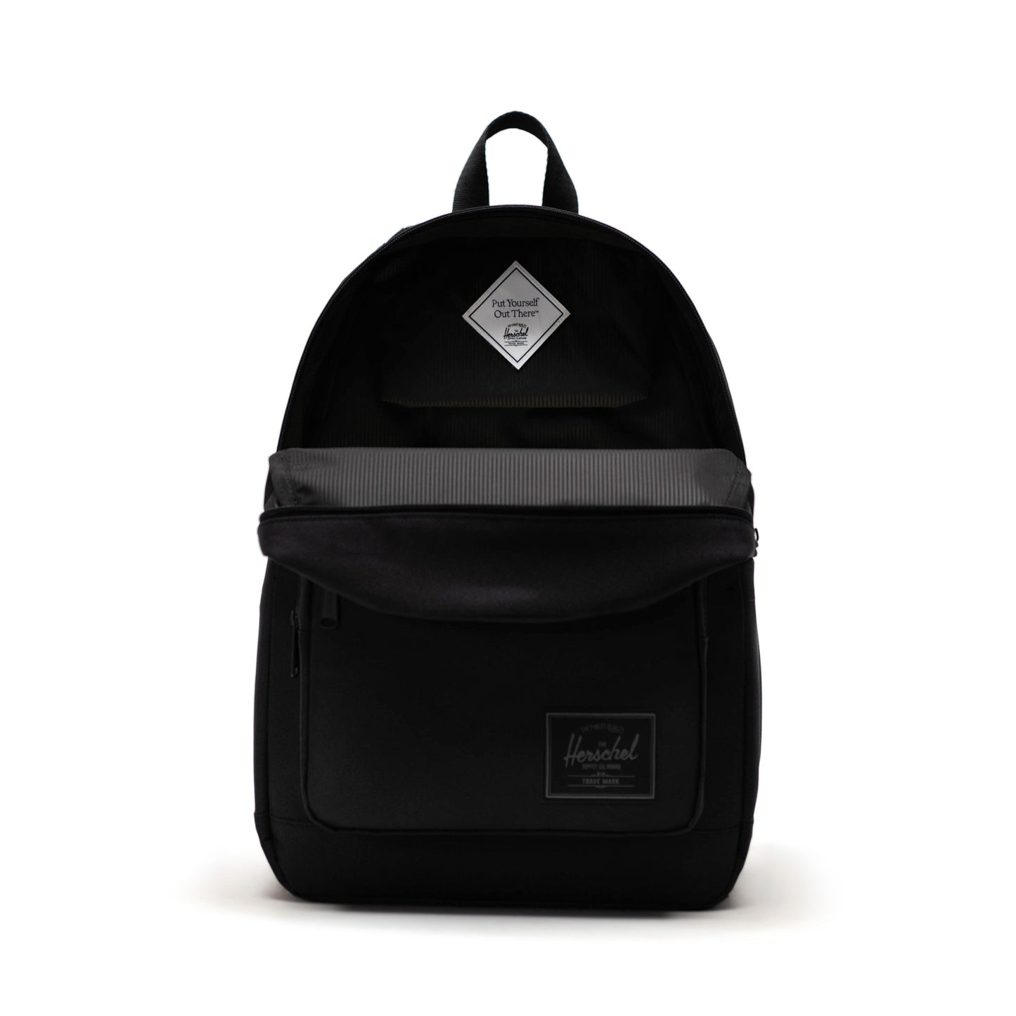 Siyah Tonal Herschel Pop Quiz Su İtici Kumaş Sırt Çantası, 16" Laptop Uyumlu, 25 L