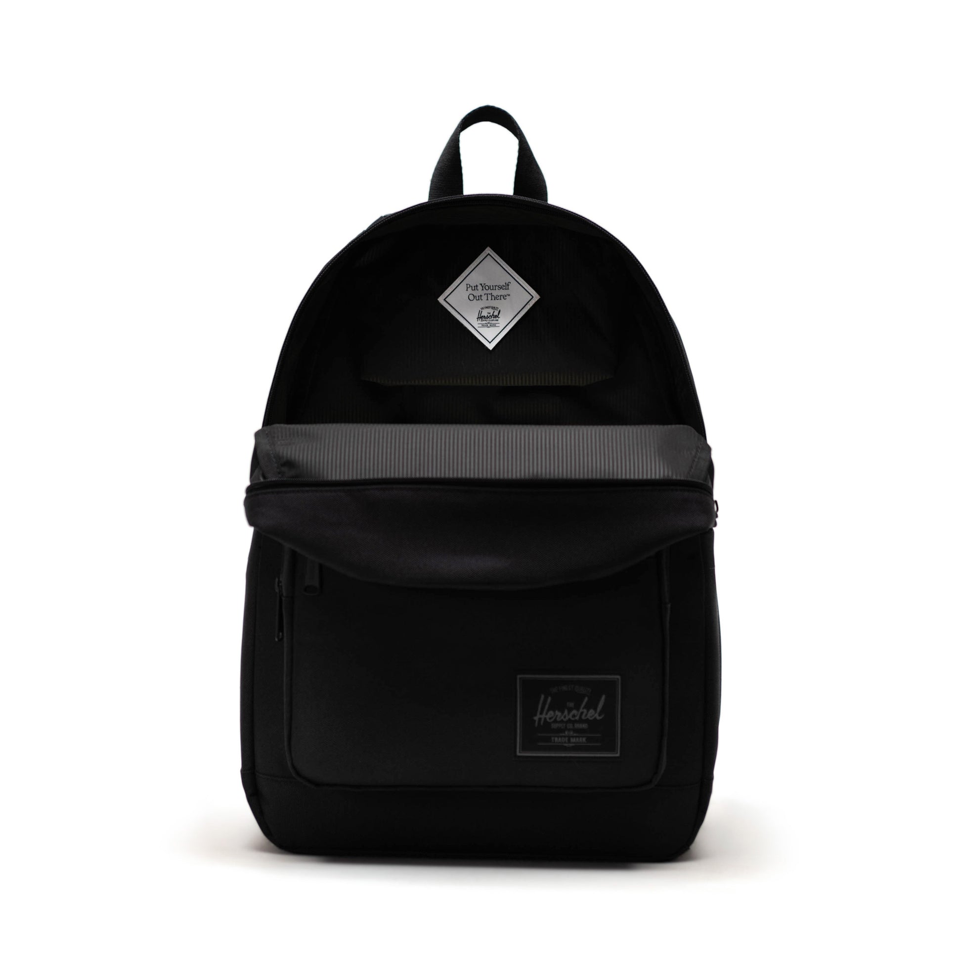 Siyah Tonal Herschel Pop Quiz Su İtici Kumaş Sırt Çantası, 16" Laptop Uyumlu, 25 L
