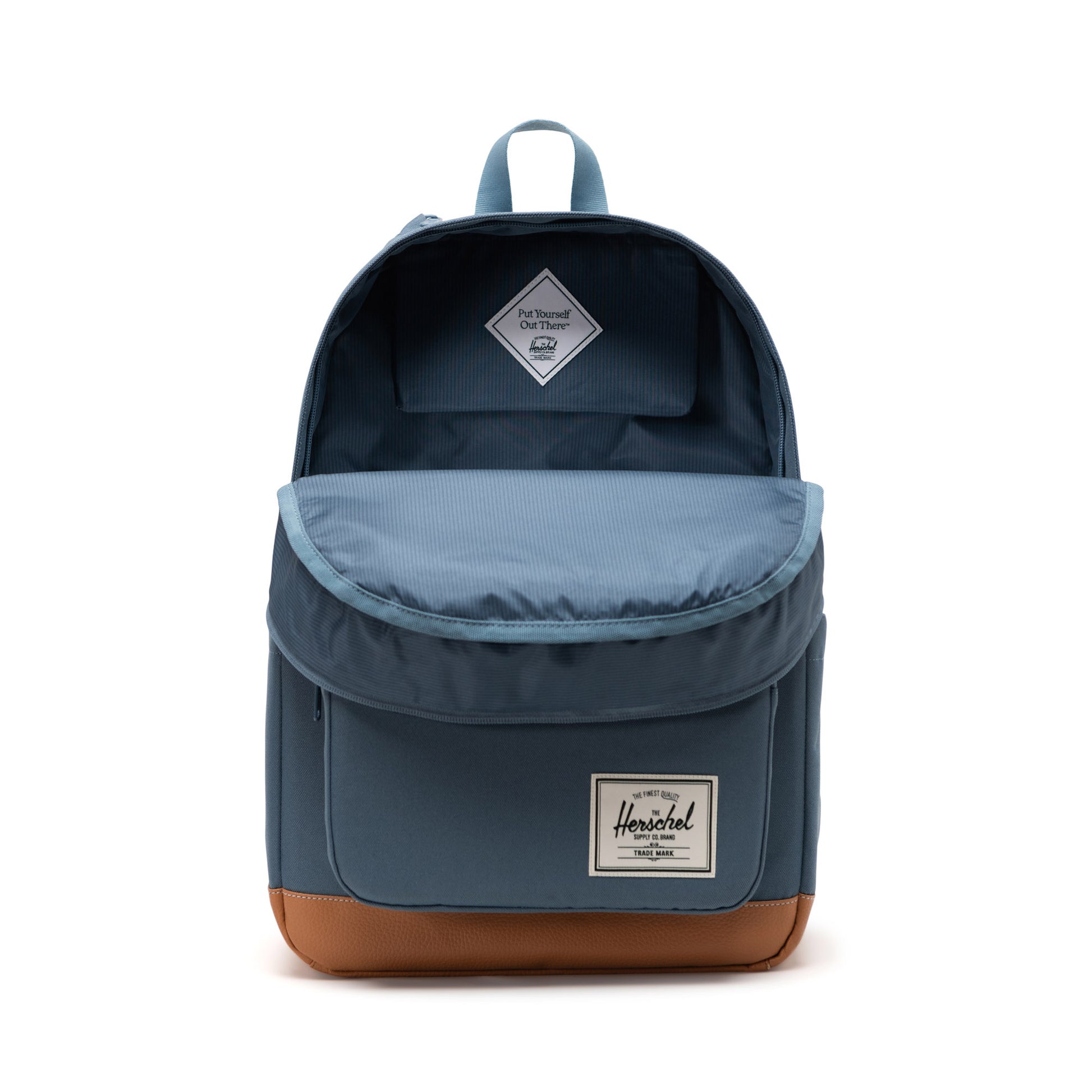 Derili Buğulu Mavi Herschel Pop Quiz Su İtici Kumaş Sırt Çantası, 16" Laptop Uyumlu, 25 L