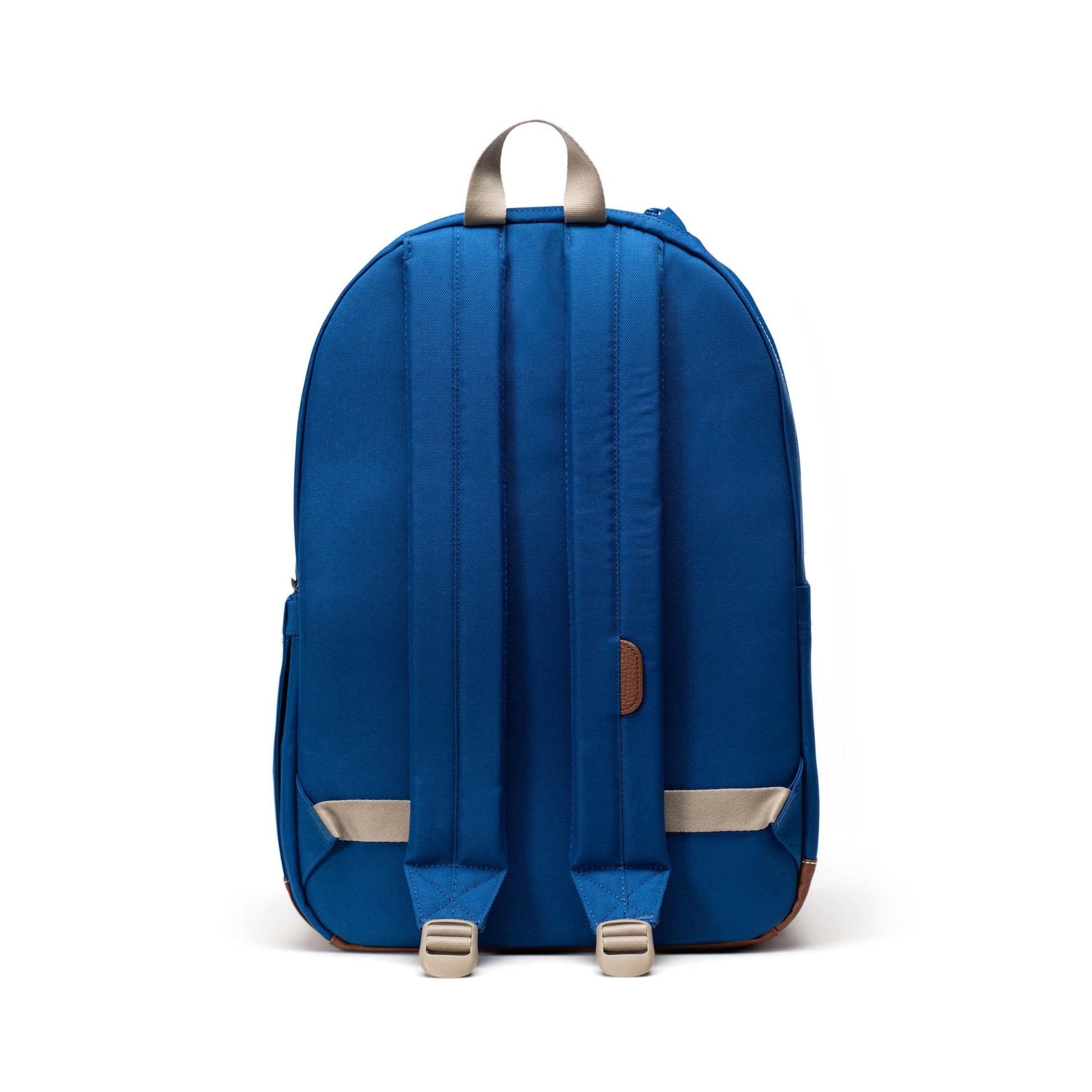 Dikişli Saks Mavisi - Taba Herschel Pop Quiz Su İtici Kumaş Sırt Çantası, 16" Laptop Uyumlu, 25 L