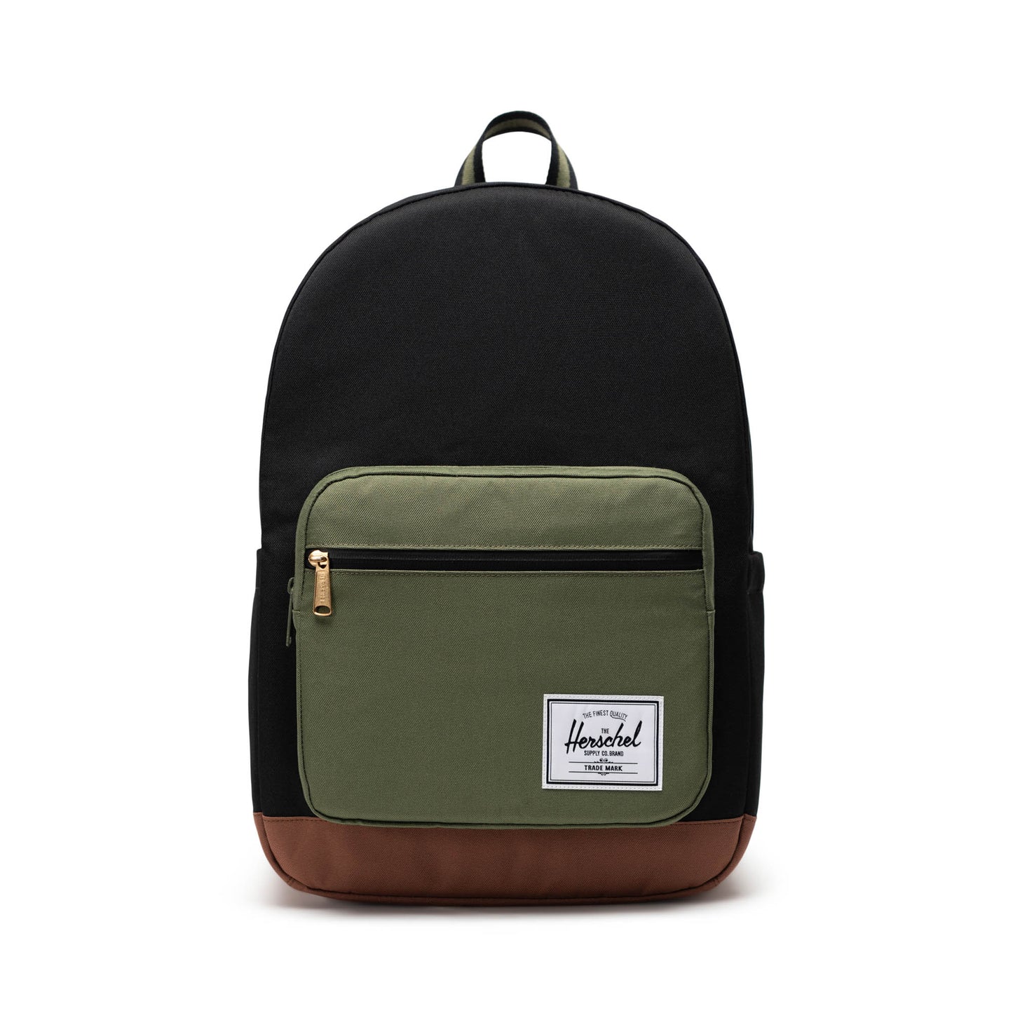 Siyah - Canlı Yeşil - Taba Herschel Pop Quiz Su İtici Kumaş Sırt Çantası, 16" Laptop Uyumlu, 25 L