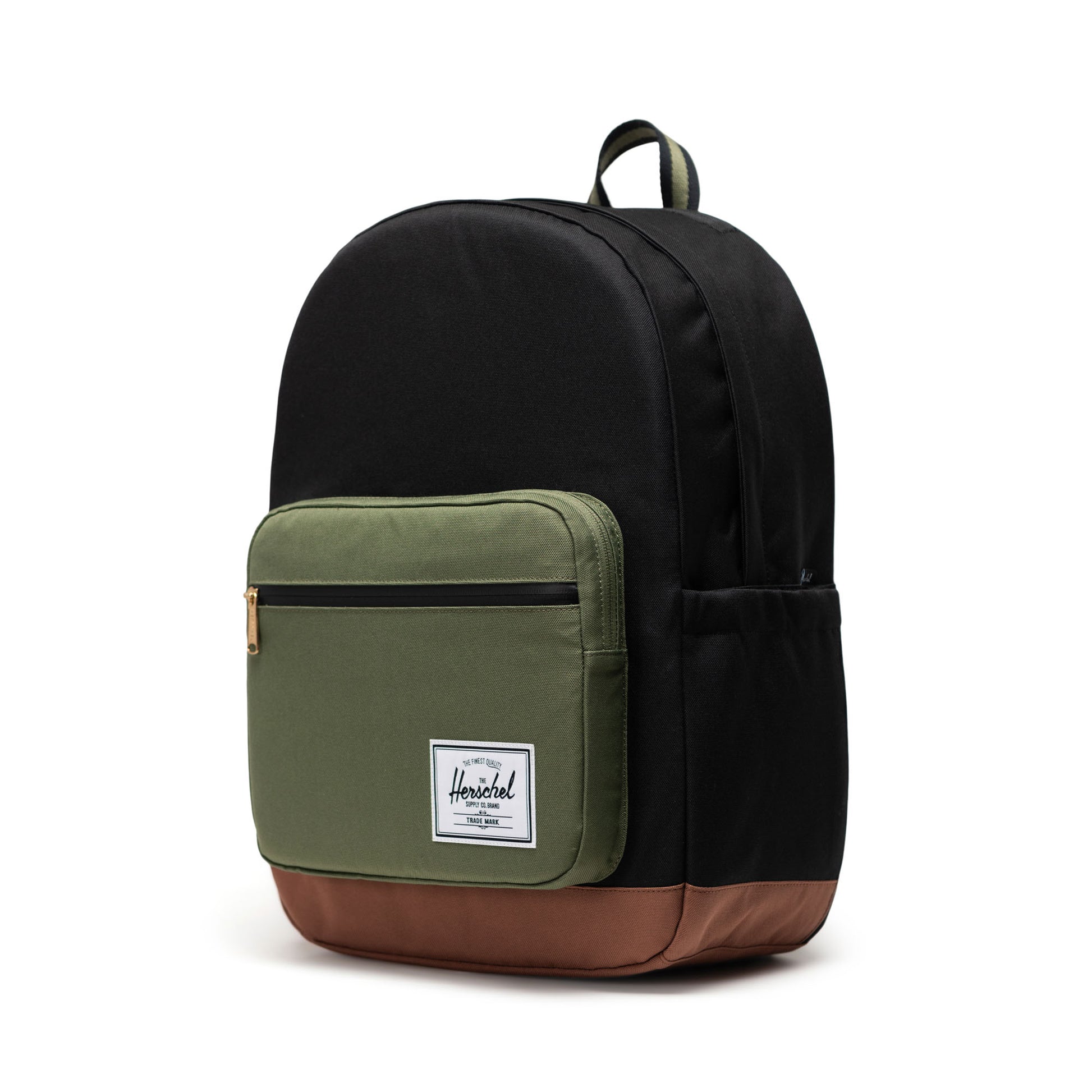 Siyah - Canlı Yeşil - Taba Herschel Pop Quiz Su İtici Kumaş Sırt Çantası, 16" Laptop Uyumlu, 25 L