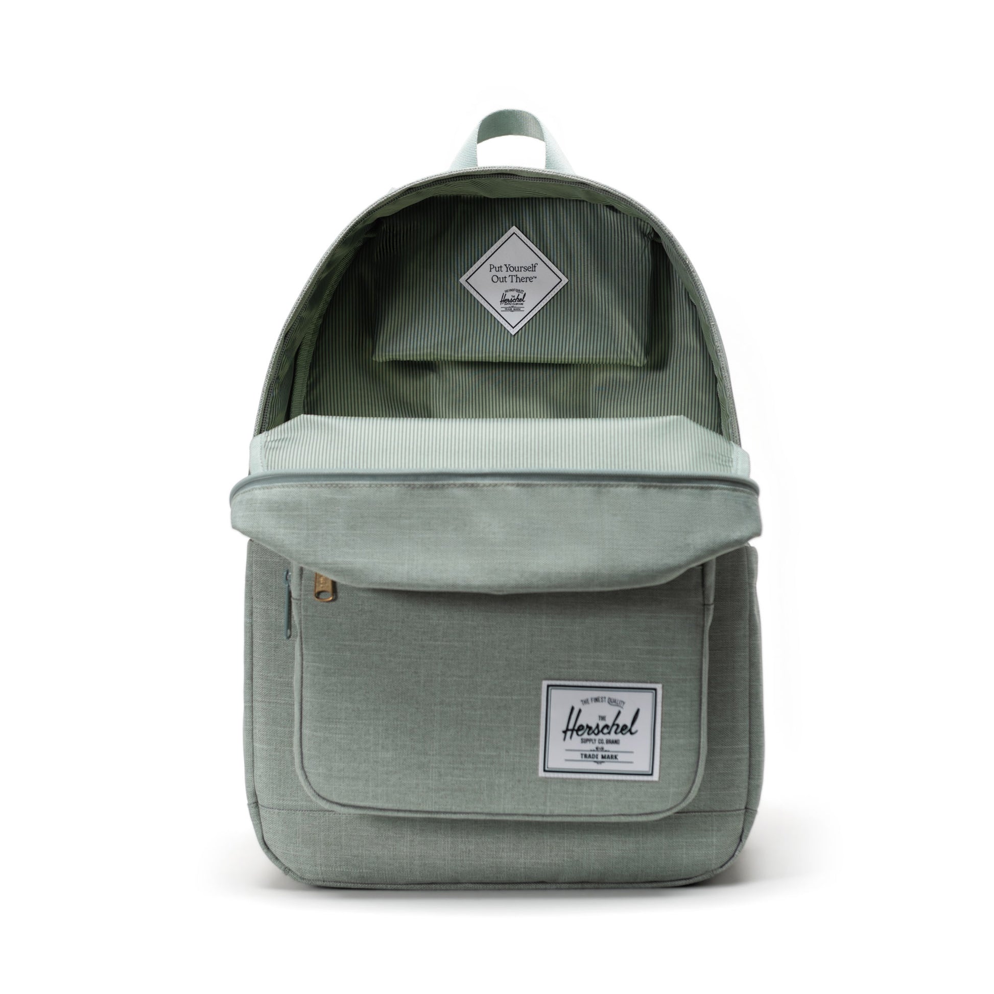 Kırçıllı Mint Yeşili Herschel Pop Quiz Su İtici Kumaş Sırt Çantası, 16" Laptop Uyumlu, 25 L