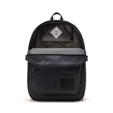 Grid Siyah Herschel Pop Quiz Su İtici Kumaş Sırt Çantası, 16" Laptop Uyumlu, 25 L