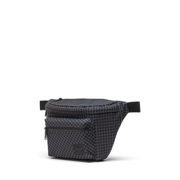 Grid Siyah Herschel Pop Quiz Suya Dayanıklı Kumaş Bel Çantası, 3.5 L