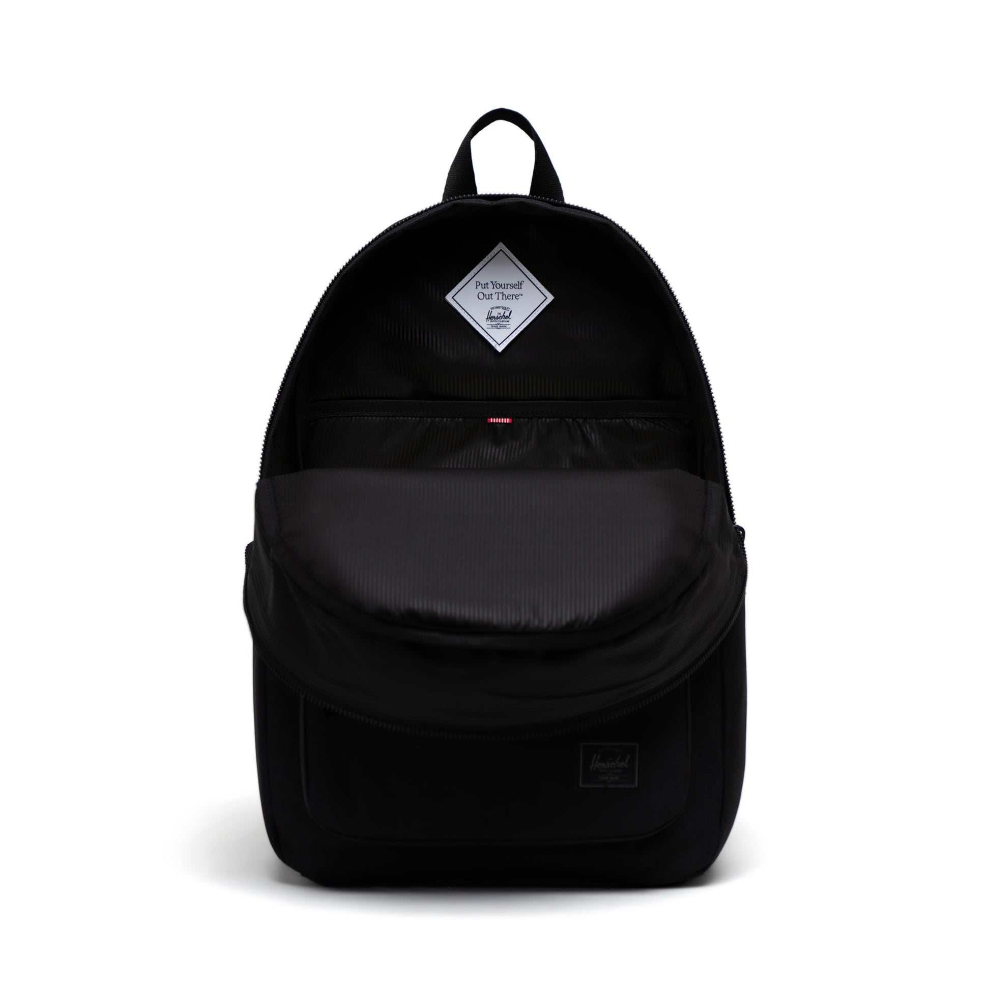 Siyah Tonal Herschel Settlement Su İtici Kumaş Sırt Çantası, 16" Laptop Uyumlu, 23 L