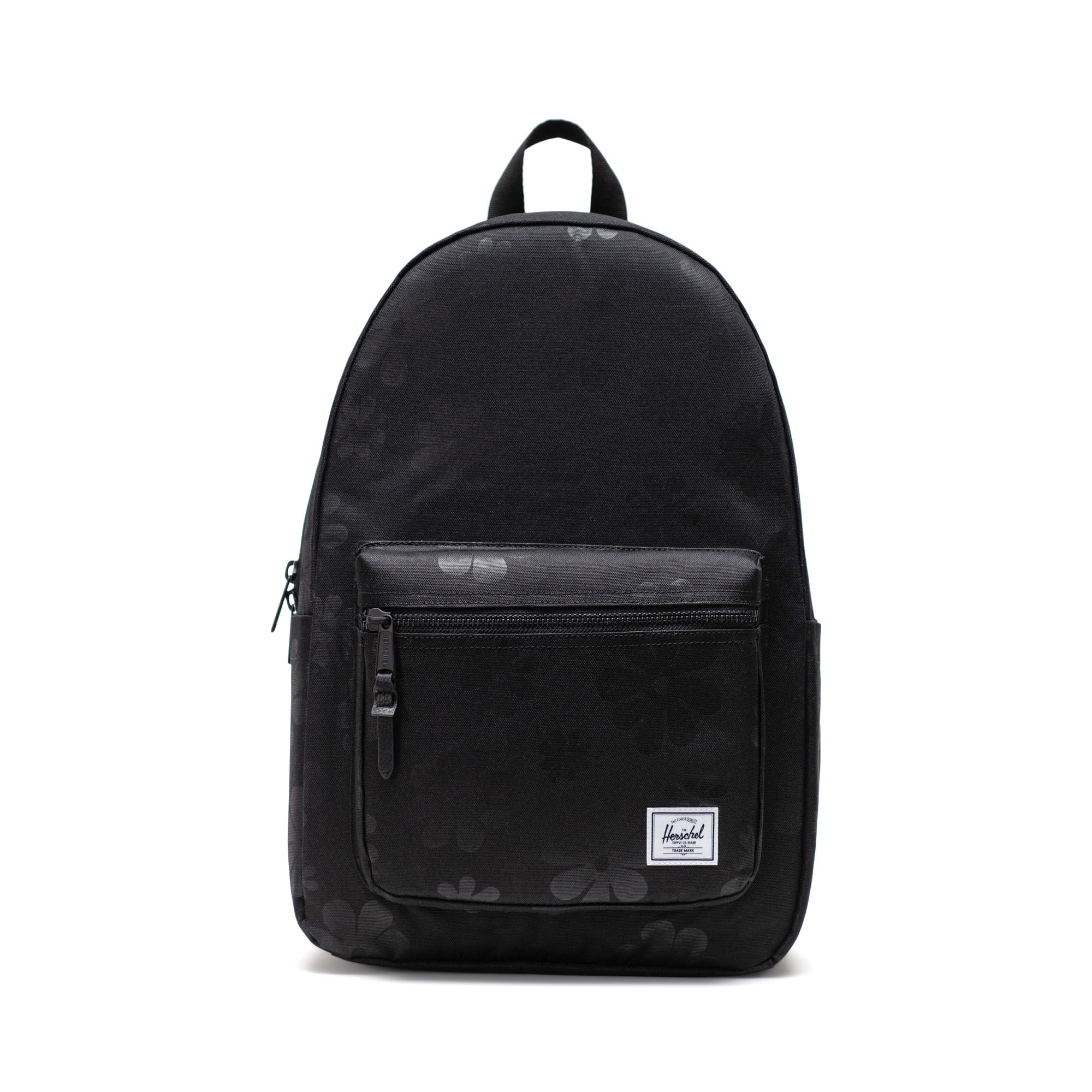 Çiçek Desenli Siyah Herschel Settlement Su İtici Kumaş Sırt Çantası, 16" Laptop Uyumlu, 23 L