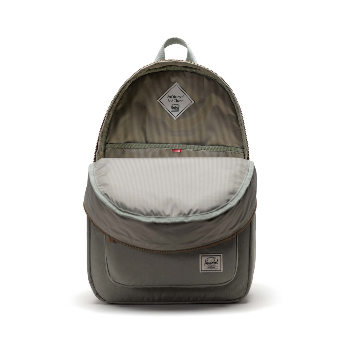 Puslu Yeşil Herschel Settlement Su İtici Kumaş Sırt Çantası, 16" Laptop Uyumlu, 23 L