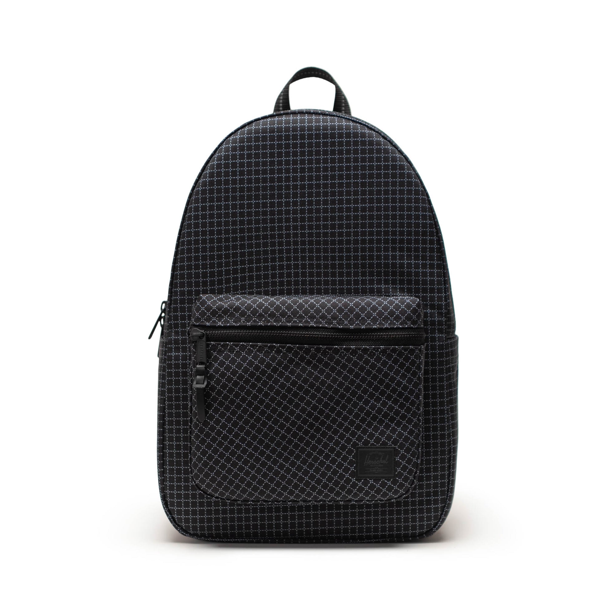 Grid Siyah Herschel Settlement Su İtici Kumaş Sırt Çantası, 16" Laptop Uyumlu, 23 L