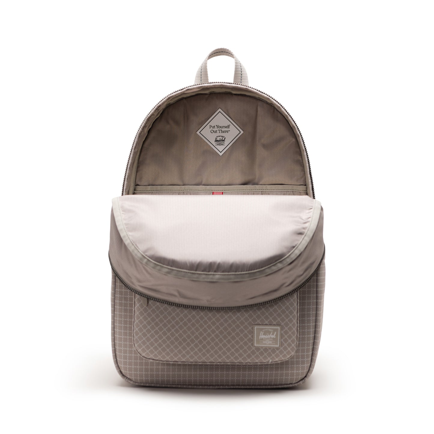 Grid Gri Herschel Settlement Su İtici Kumaş Sırt Çantası, 16" Laptop Uyumlu, 23 L
