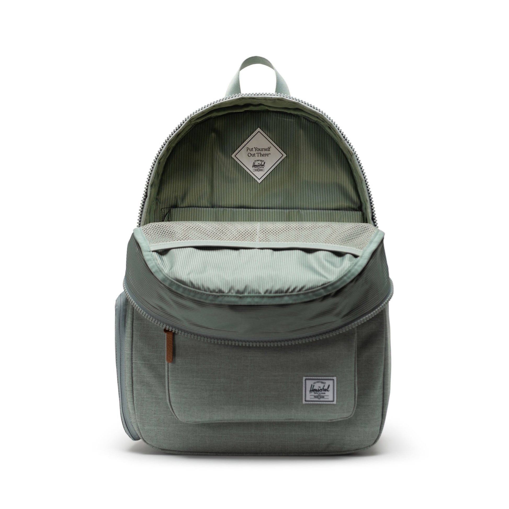 Kırçıllı Mint Yeşili Herschel Settlement Alt Açma Matlı Anne Bebek Sırt Çantası, 14" Laptop Uyumlu, 24 L