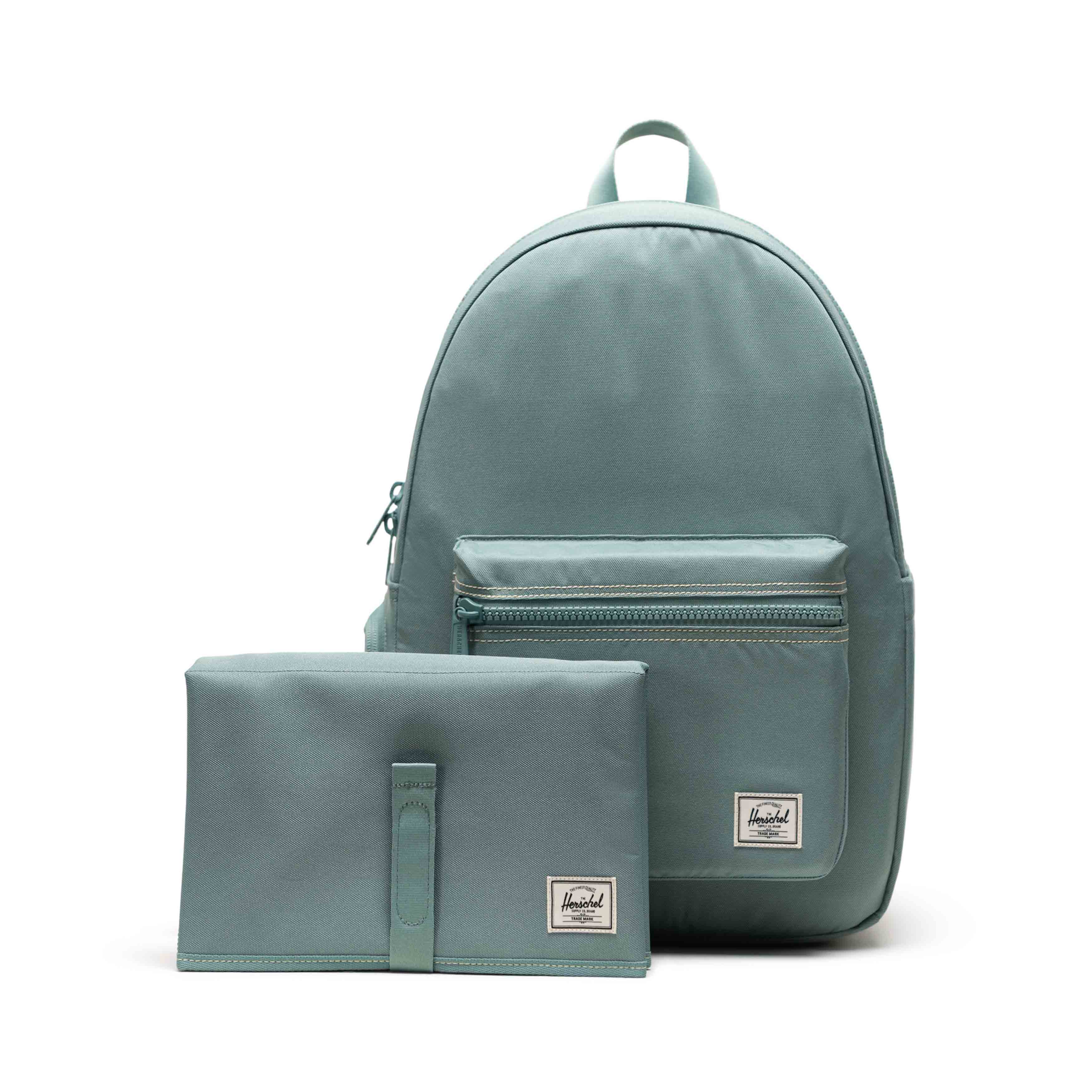 Pastel Adaçayı Herschel Settlement Alt Açma Matlı Anne Bebek Sırt Çantası, 14" Laptop Uyumlu, 24 L