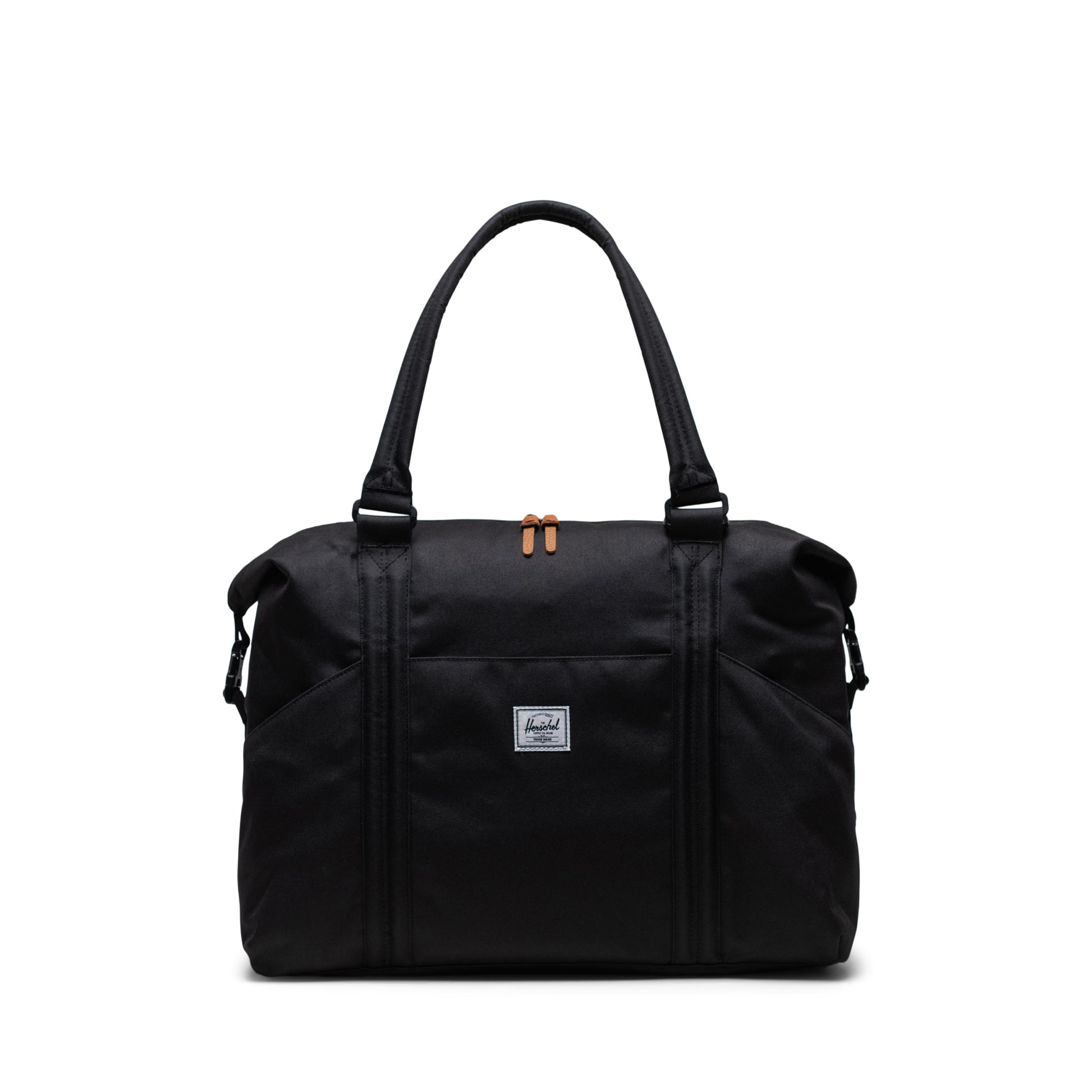 Siyah Herschel Strand Diaper Duffle Alt Açma Matlı Anne Çantası, 24 L