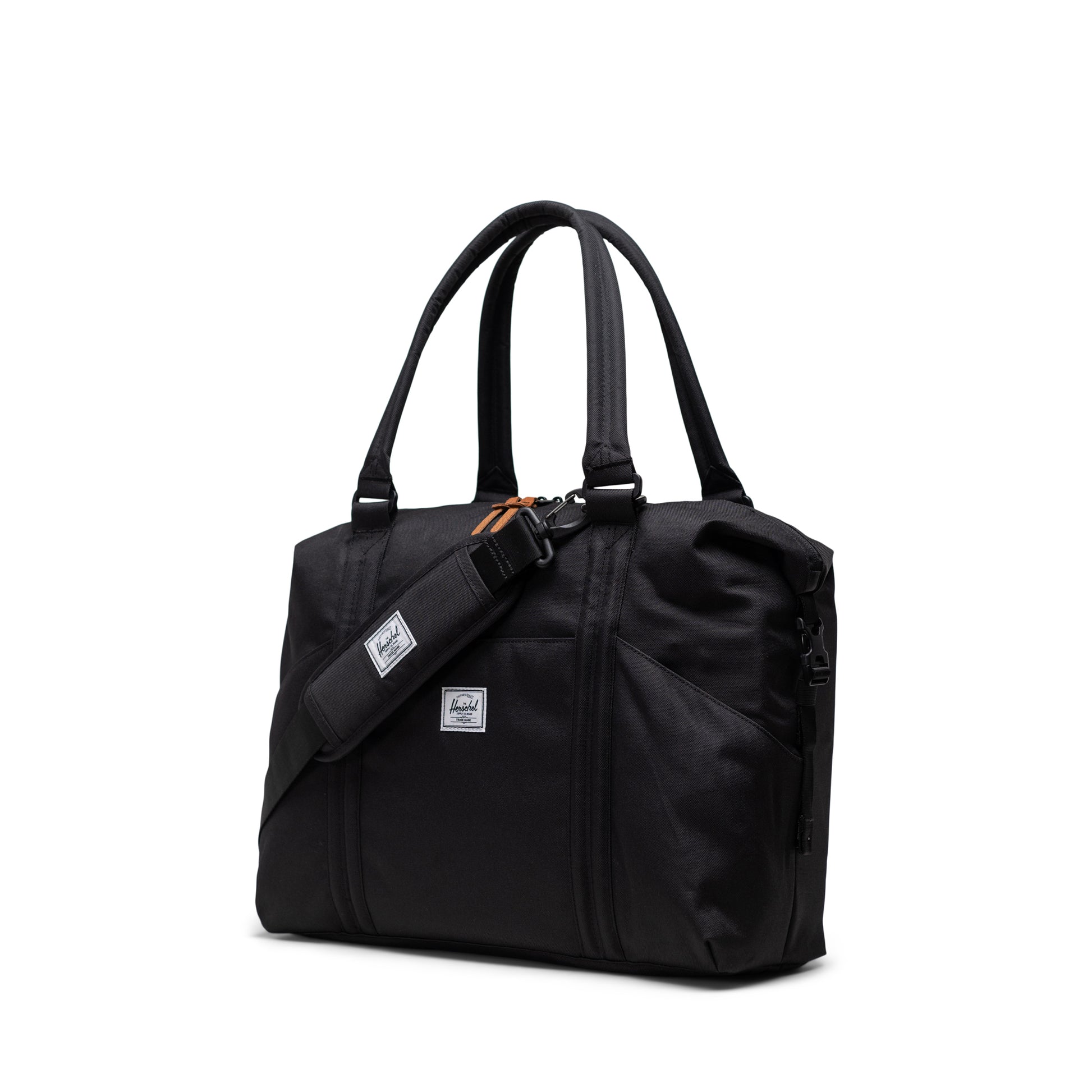 Siyah Herschel Strand Diaper Duffle Alt Açma Matlı Anne Çantası, 24 L