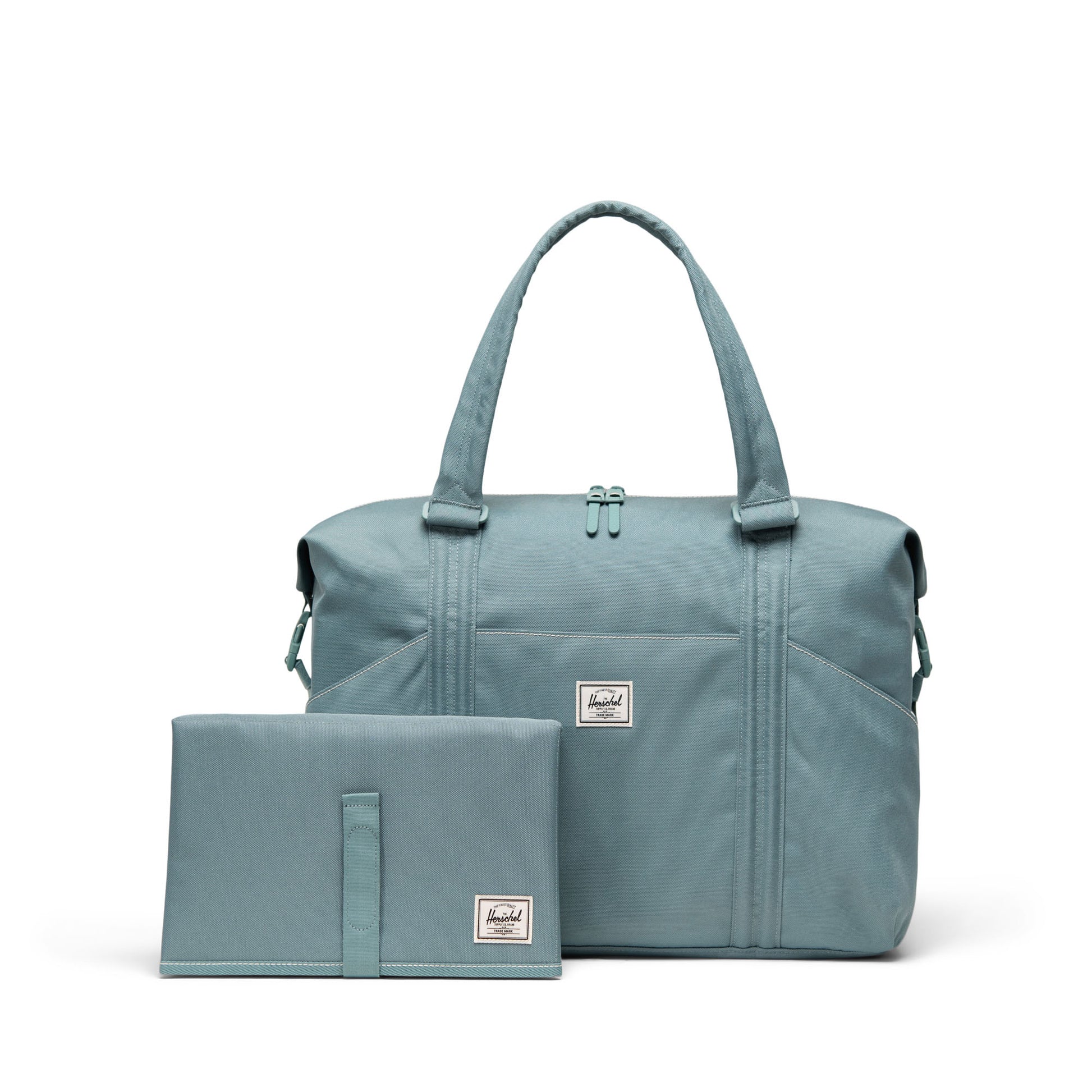 Pastel Adaçayı Herschel Strand Diaper Duffle Alt Açma Matlı Anne Çantası, 24 L