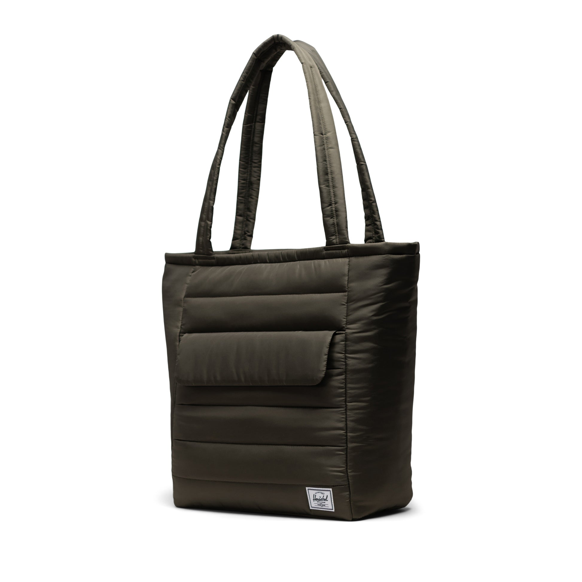 Haki Herschel Retreat Tote Omuz Çantası Su İtici Kumaş Omuz Çantası, 13" Laptop Uyumlu, 20 L
