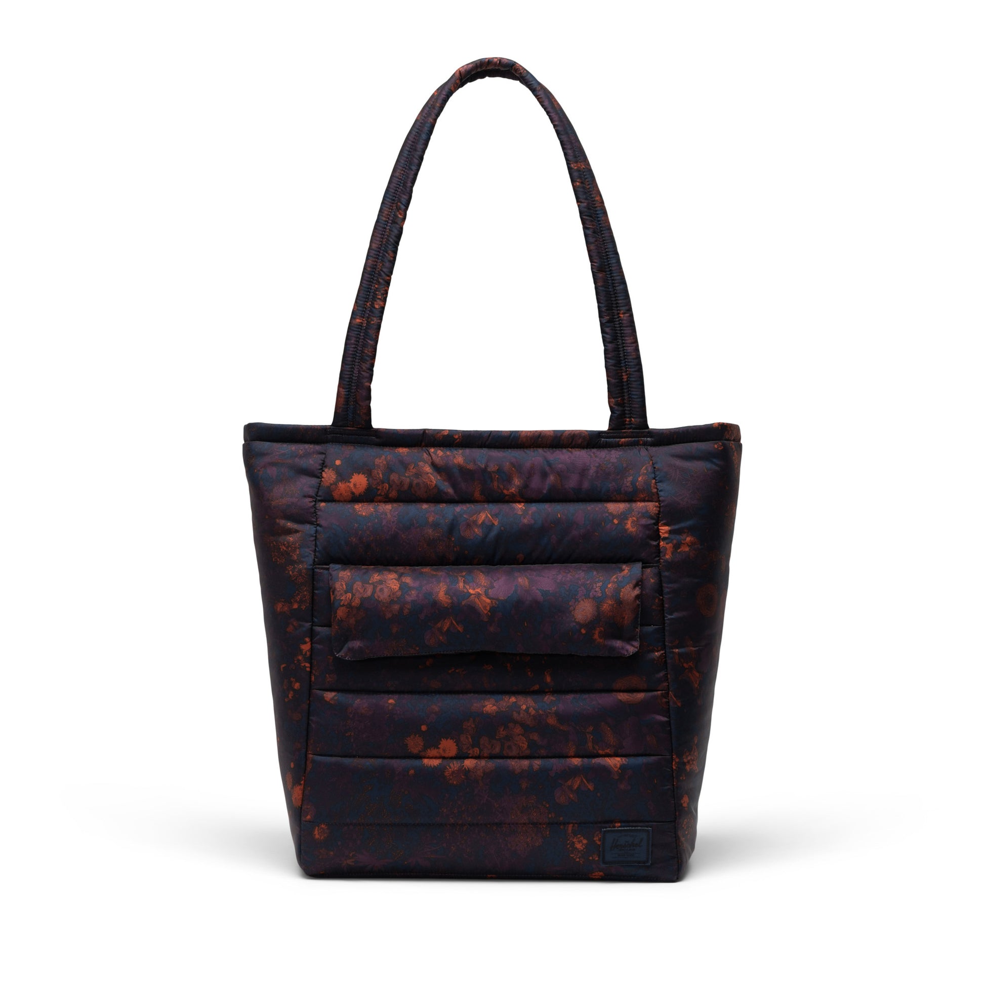 Çiçekli Koyu Lacivert Herschel Retreat Tote Omuz Çantası Su İtici Kumaş Omuz Çantası, 13" Laptop Uyumlu, 20 L