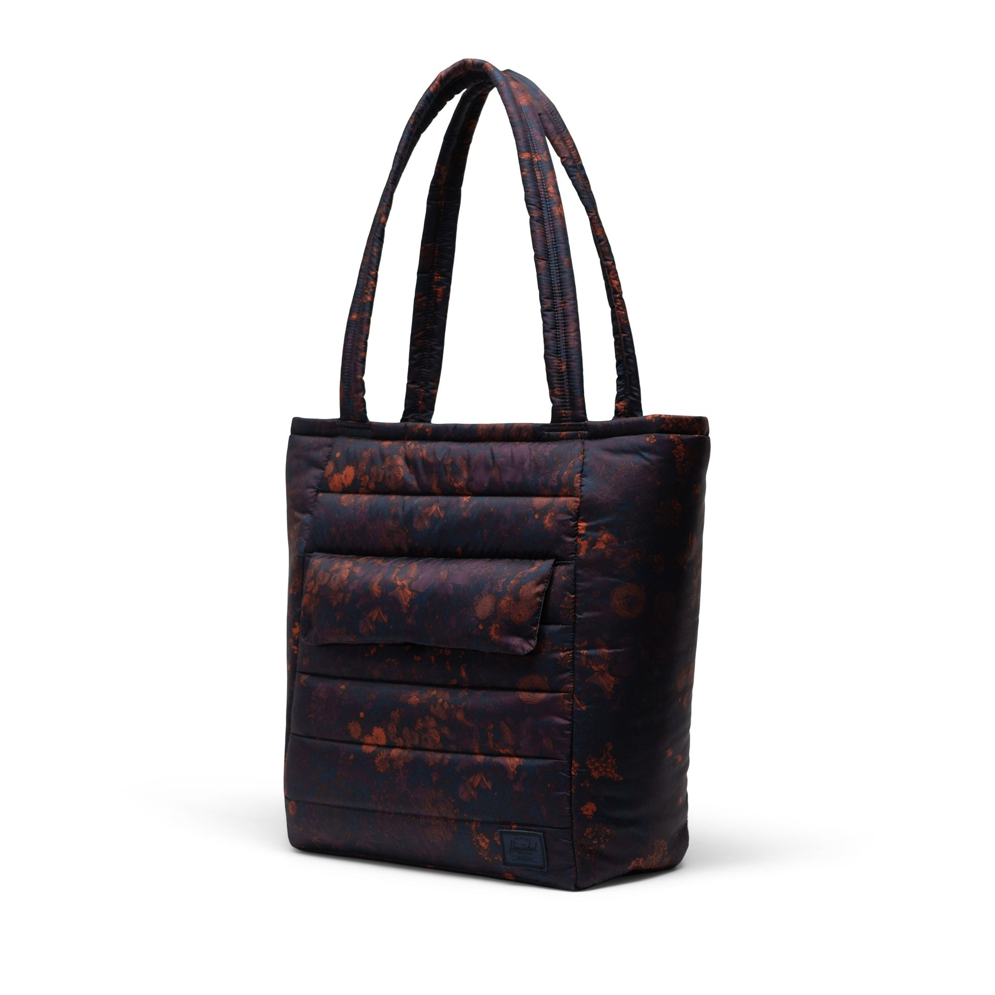 Çiçekli Koyu Lacivert Herschel Retreat Tote Omuz Çantası Su İtici Kumaş Omuz Çantası, 13" Laptop Uyumlu, 20 L