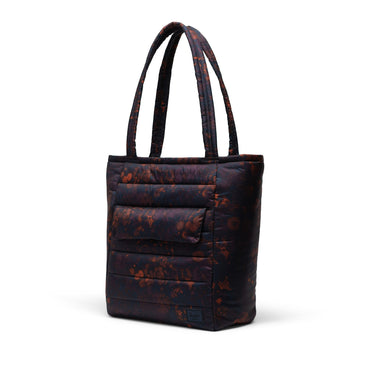 Çiçekli Koyu Lacivert Herschel Retreat Tote Omuz Çantası Su İtici Kumaş Omuz Çantası, 13" Laptop Uyumlu, 20 L