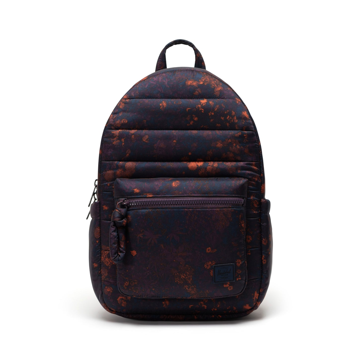 Çiçekli Koyu Lacivert Herschel Settlement Su İtici Kumaş Kapitone Sırt Çantası, 16" Laptop Uyumlu, 18 L