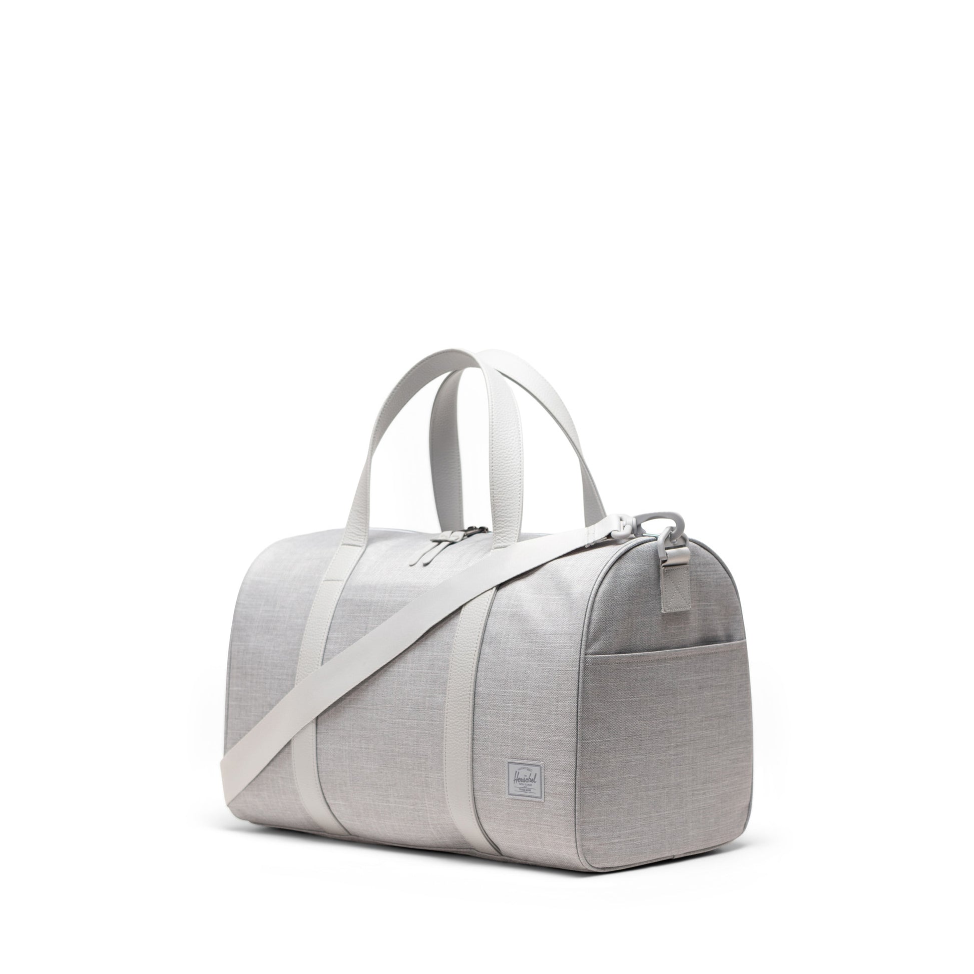 Kırçıllı Keten Gri Herschel Novel Duffle Su İtici Kumaş Seyahat ve Spor Çantası, 26.5 L