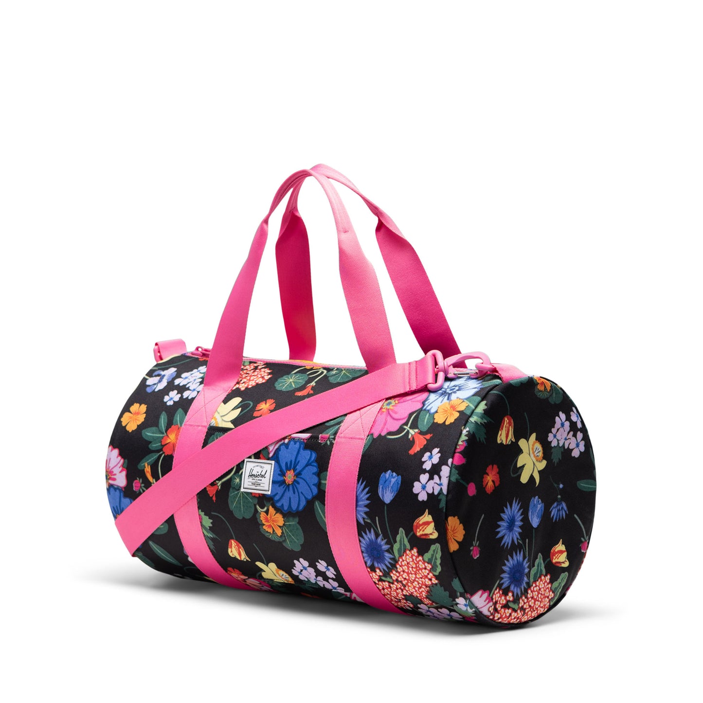 Siyah Renkli Çiçekli Herschel Classic™ Seyahat Çantası