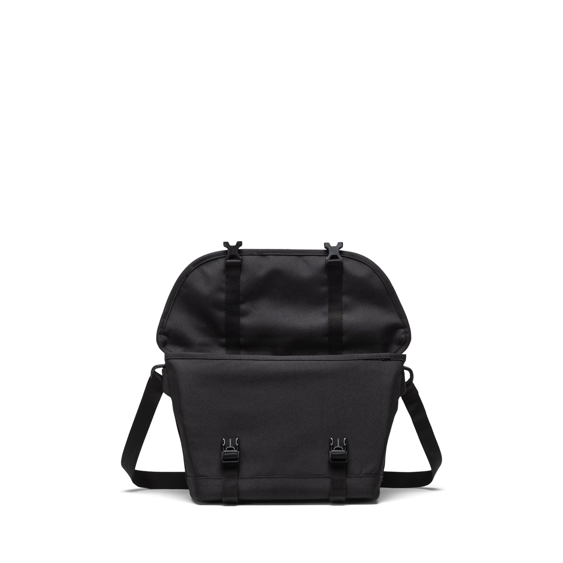 Siyah Tonal Herschel Cove Küçük Boy Su İtici Kumaş Postacı Çantası, 7.5 L