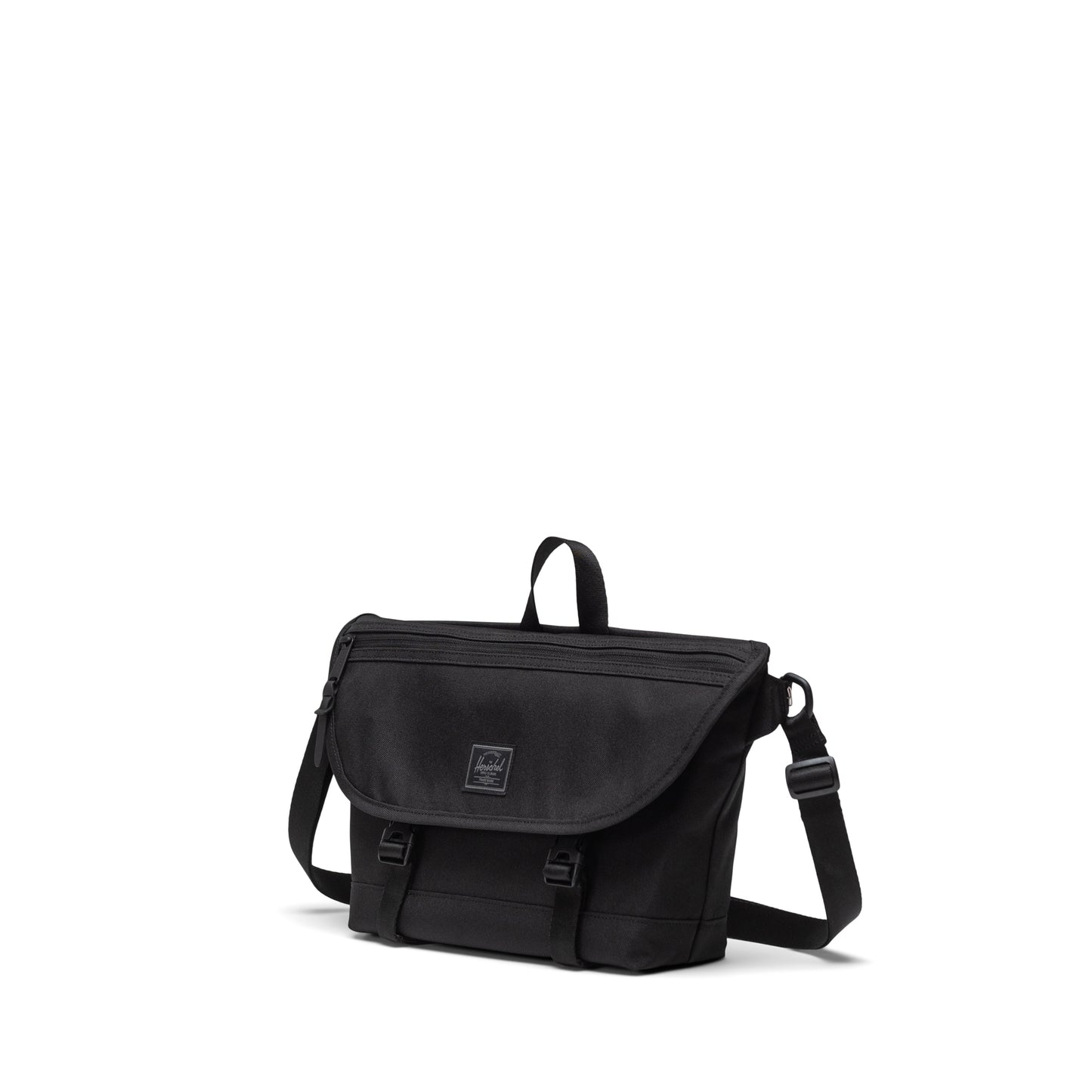 Siyah Tonal Herschel Cove Küçük Boy Su İtici Kumaş Postacı Çantası, 7.5 L