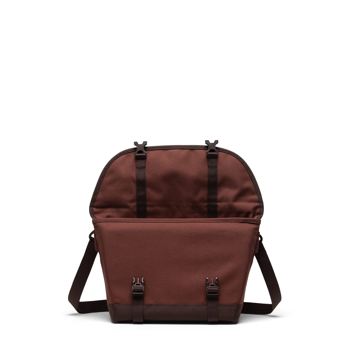 Koyu Kahve Herschel Cove Küçük Boy Su İtici Kumaş Postacı Çantası, 7.5 L