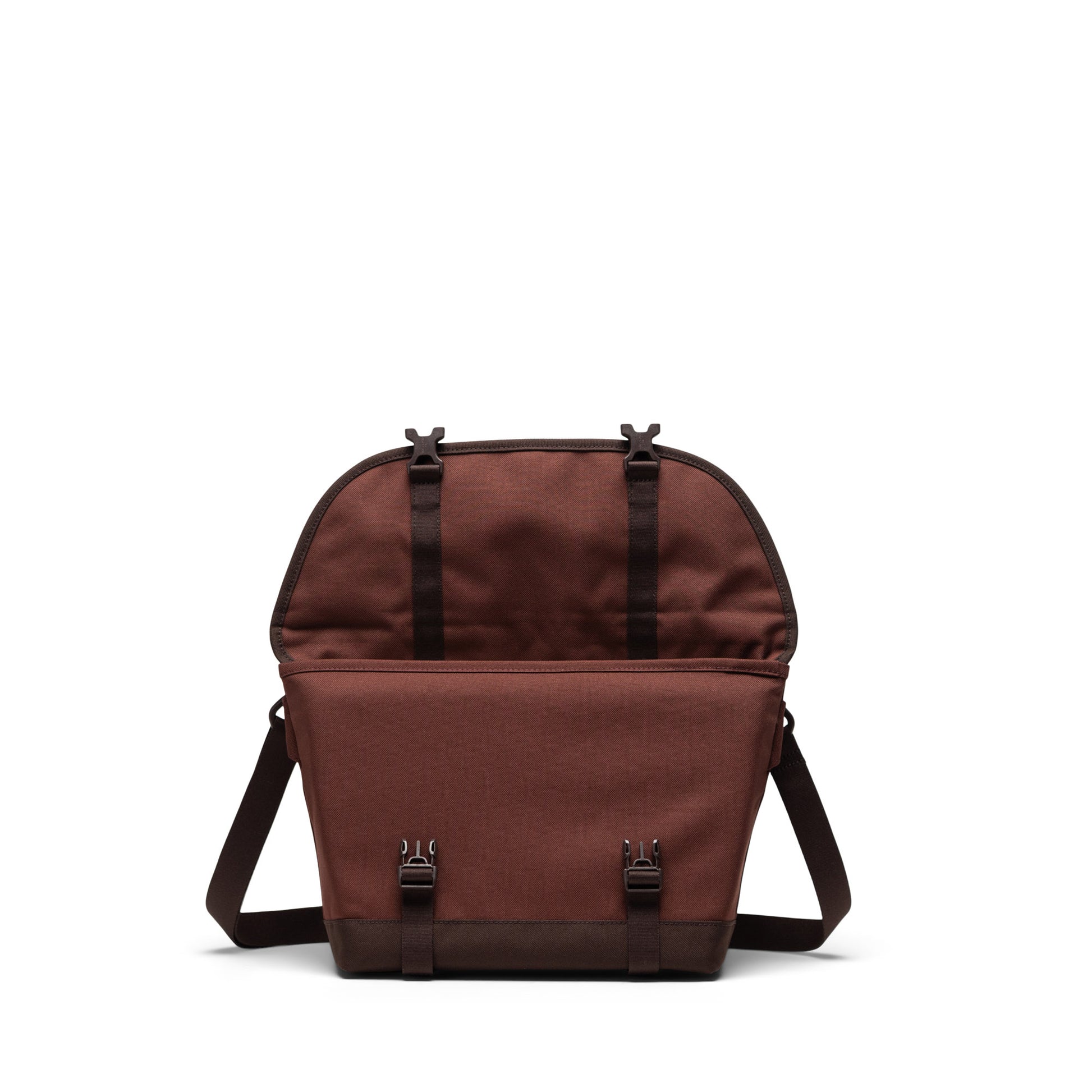 Koyu Kahve Herschel Cove Küçük Boy Su İtici Kumaş Postacı Çantası, 7.5 L