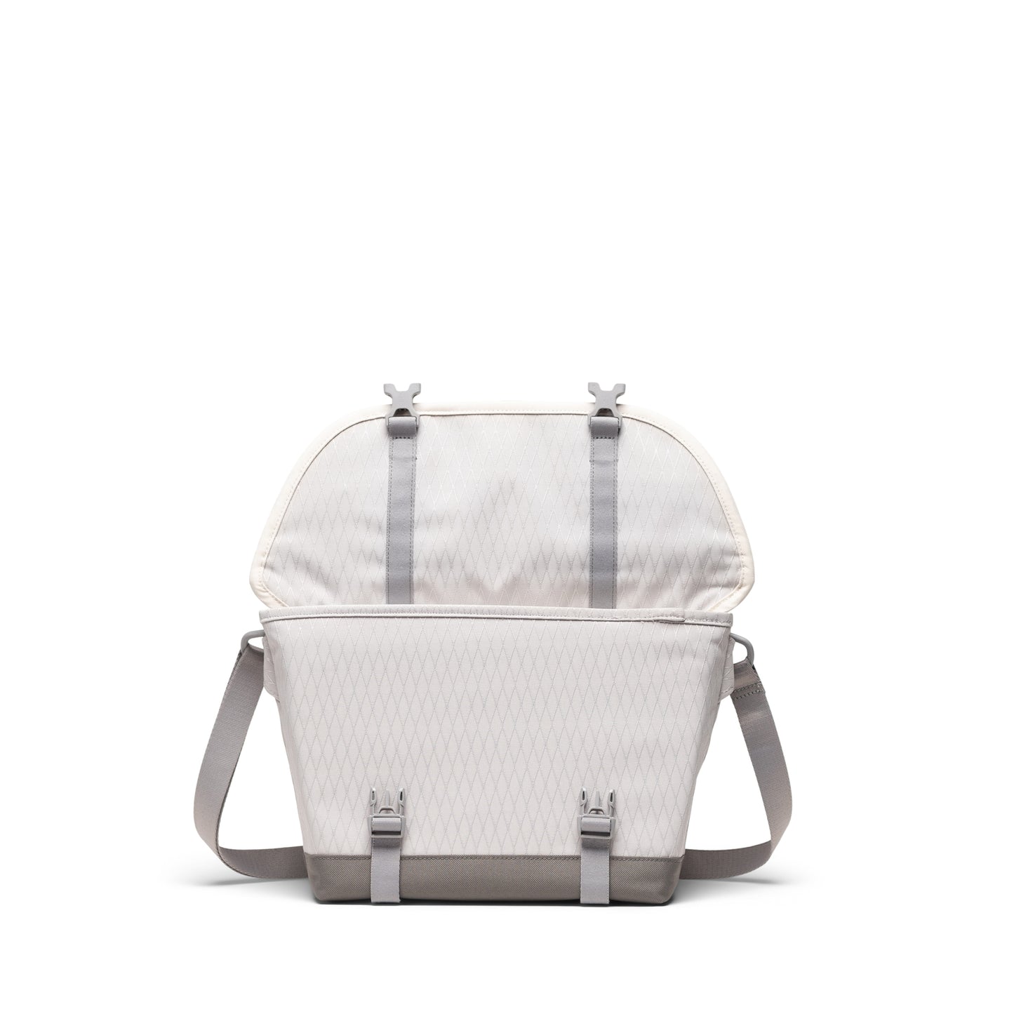 Elmas Dokulu Gri Herschel Cove Küçük Boy Su İtici Kumaş Postacı Çantası, 7.5 L