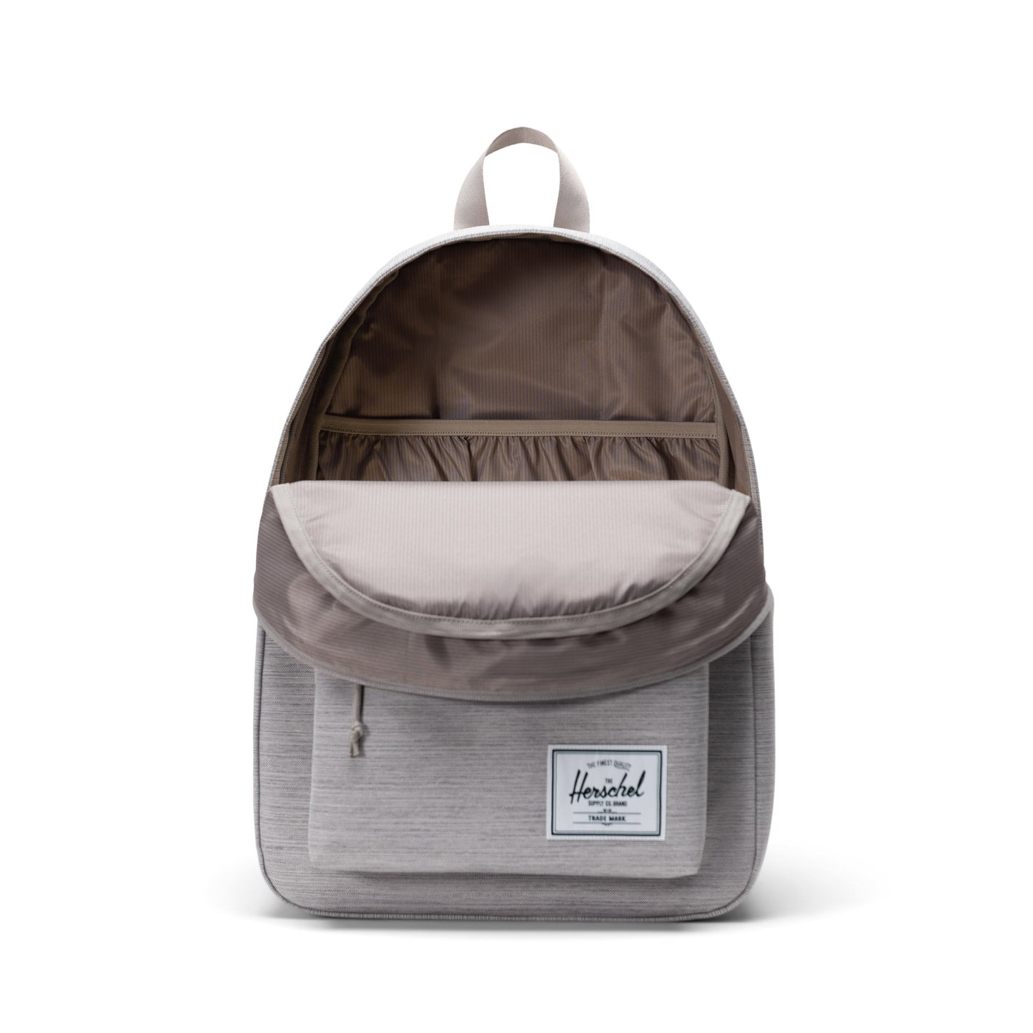 Kırçıllı Açık Gri Herschel Classic Su İtici Kumaş Sırt Çantası, 14" Laptop Uyumlu, 26 L