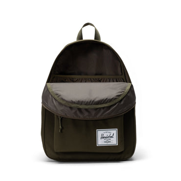Haki Herschel Classic Su İtici Kumaş Sırt Çantası, 14" Laptop Uyumlu, 26 L