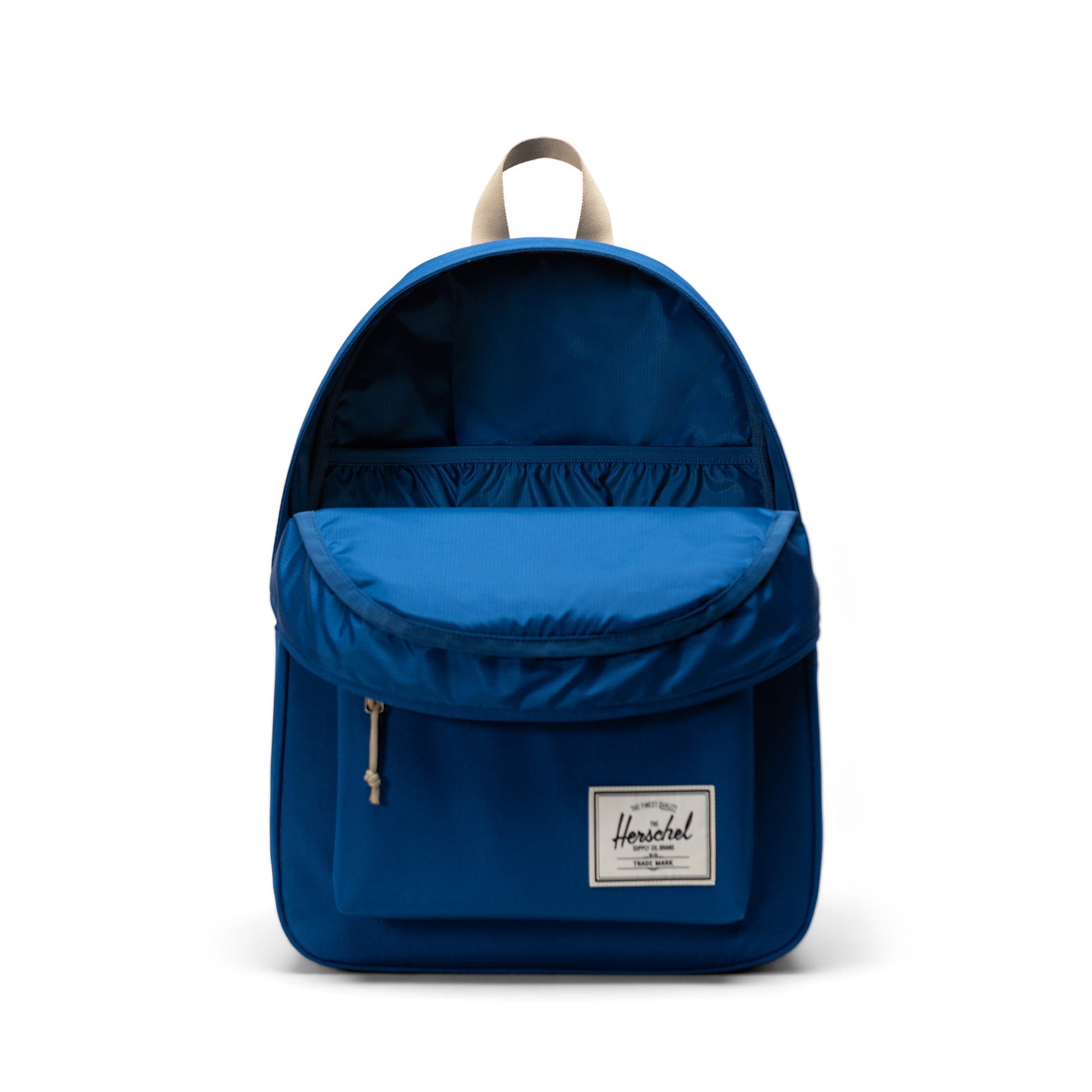 Dikişli Saks Mavisi Herschel Classic Su İtici Kumaş Sırt Çantası, 14" Laptop Uyumlu, 26 L