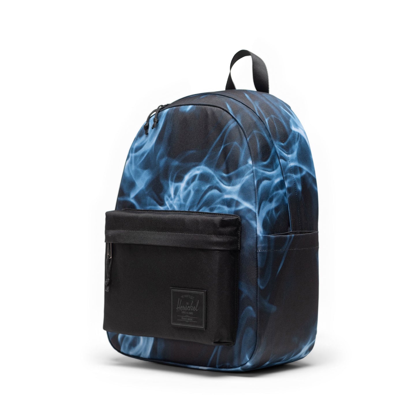 Siyahlı Mavi Alev Herschel Classic Su İtici Kumaş Sırt Çantası, 14" Laptop Uyumlu, 26 L