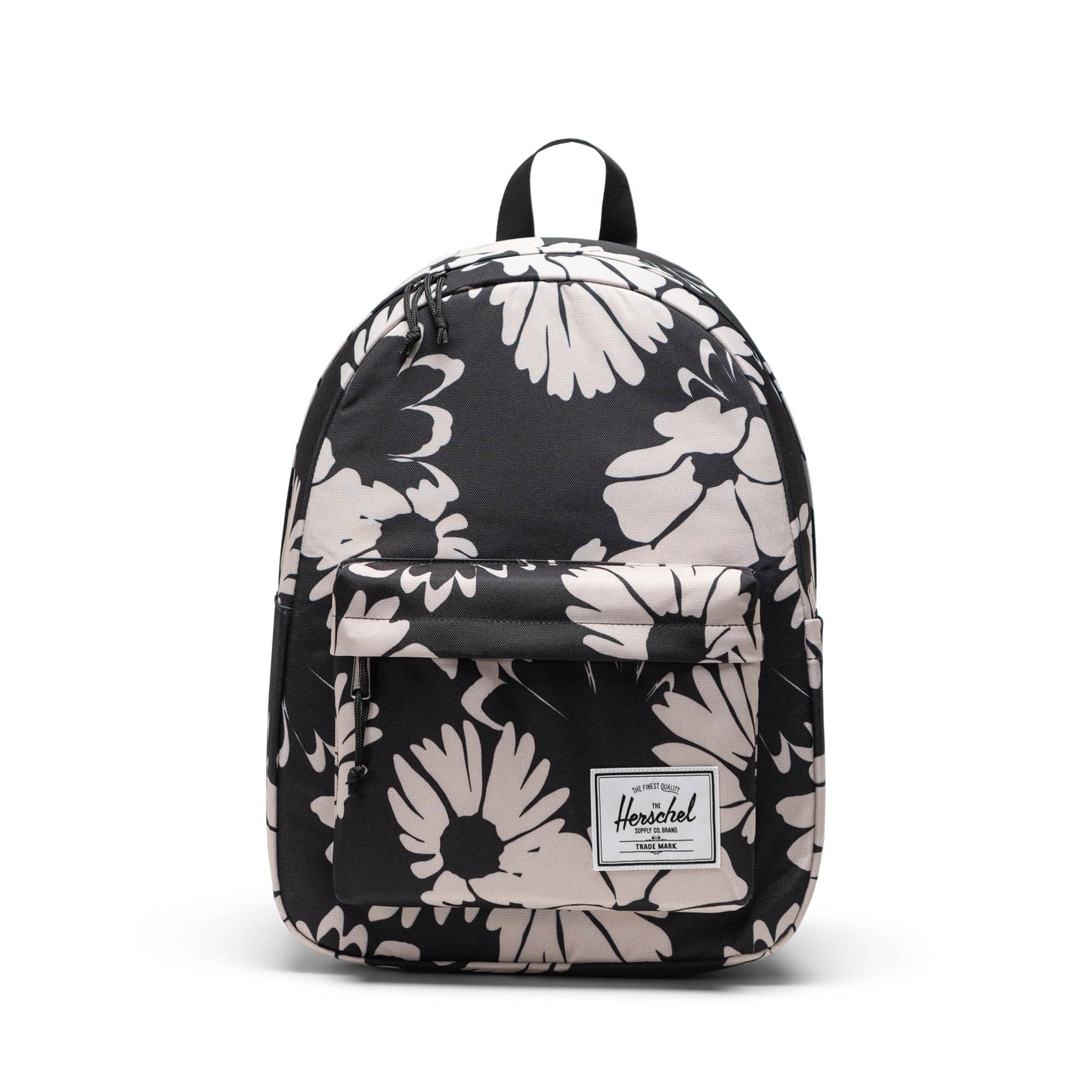 Papatya Siyah - Beyaz Herschel Classic Su İtici Kumaş Sırt Çantası, 14" Laptop Uyumlu, 26 L