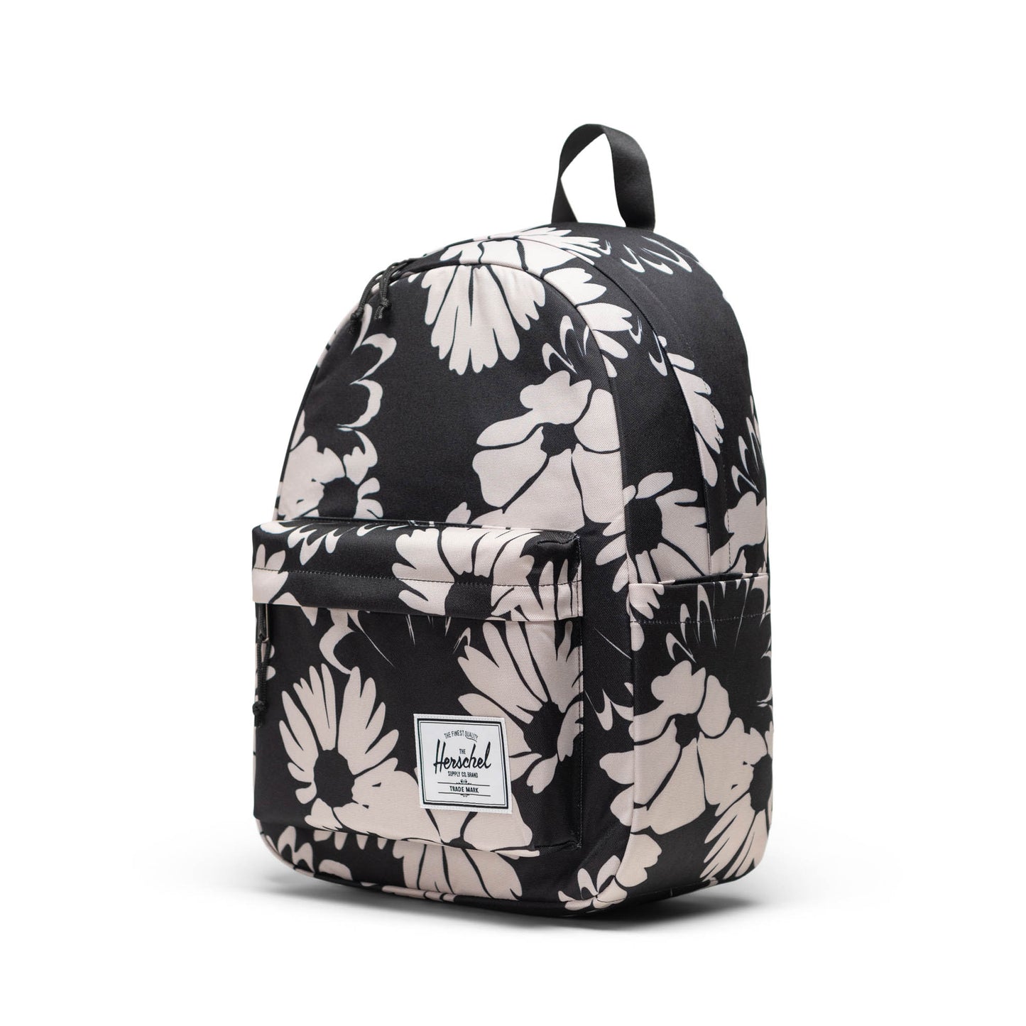 Papatya Siyah - Beyaz Herschel Classic Su İtici Kumaş Sırt Çantası, 14" Laptop Uyumlu, 26 L