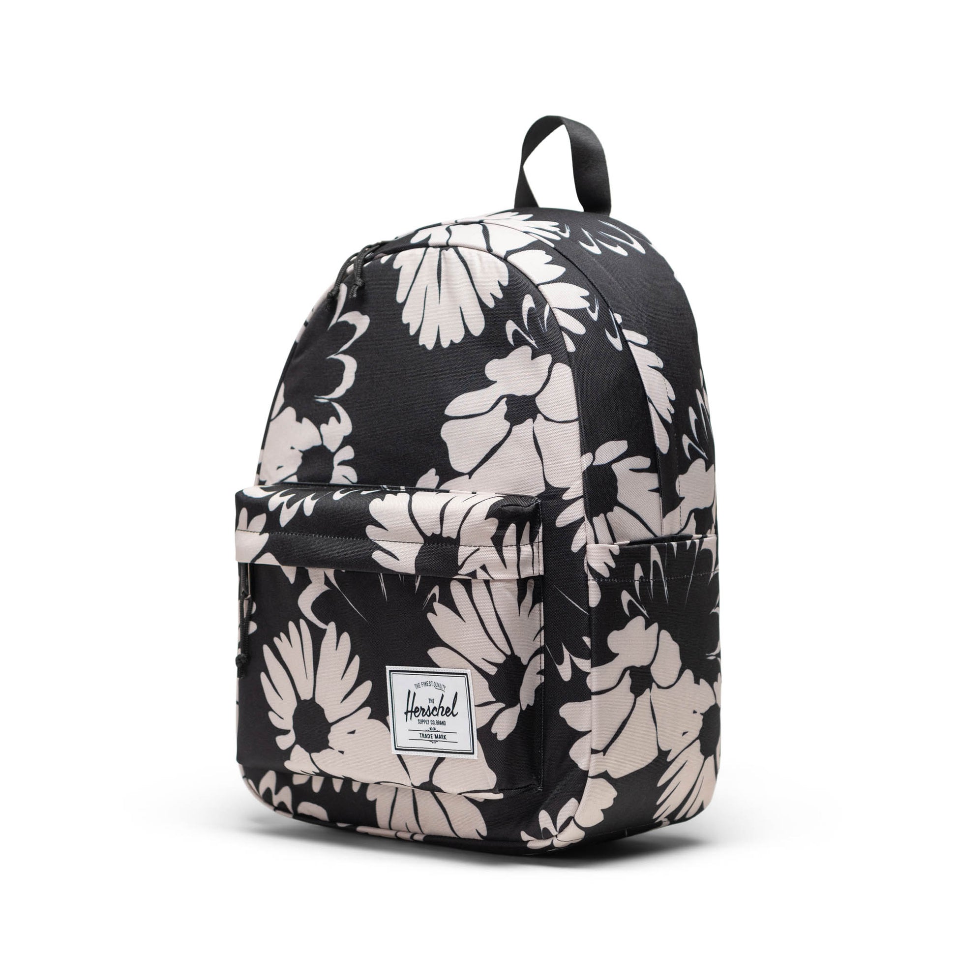 Papatya Siyah - Beyaz Herschel Classic Su İtici Kumaş Sırt Çantası, 14" Laptop Uyumlu, 26 L